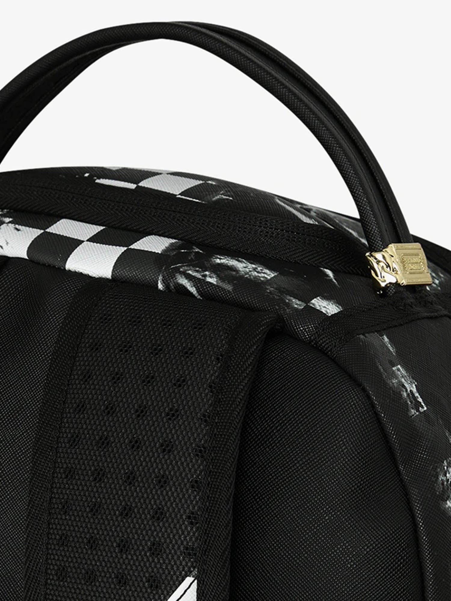 Sprayground Painted Over Check Nero