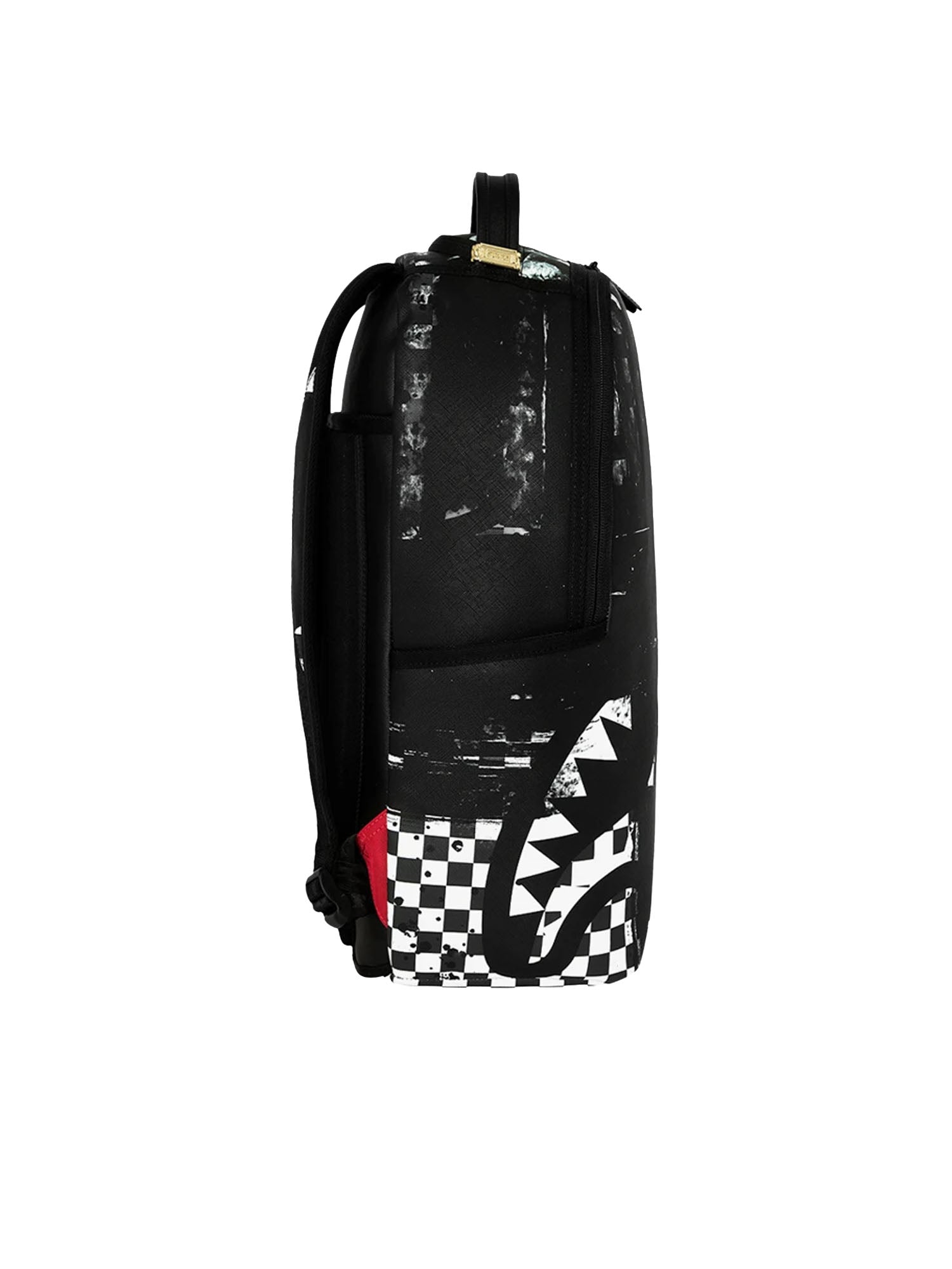 Sprayground Painted Over Check Nero