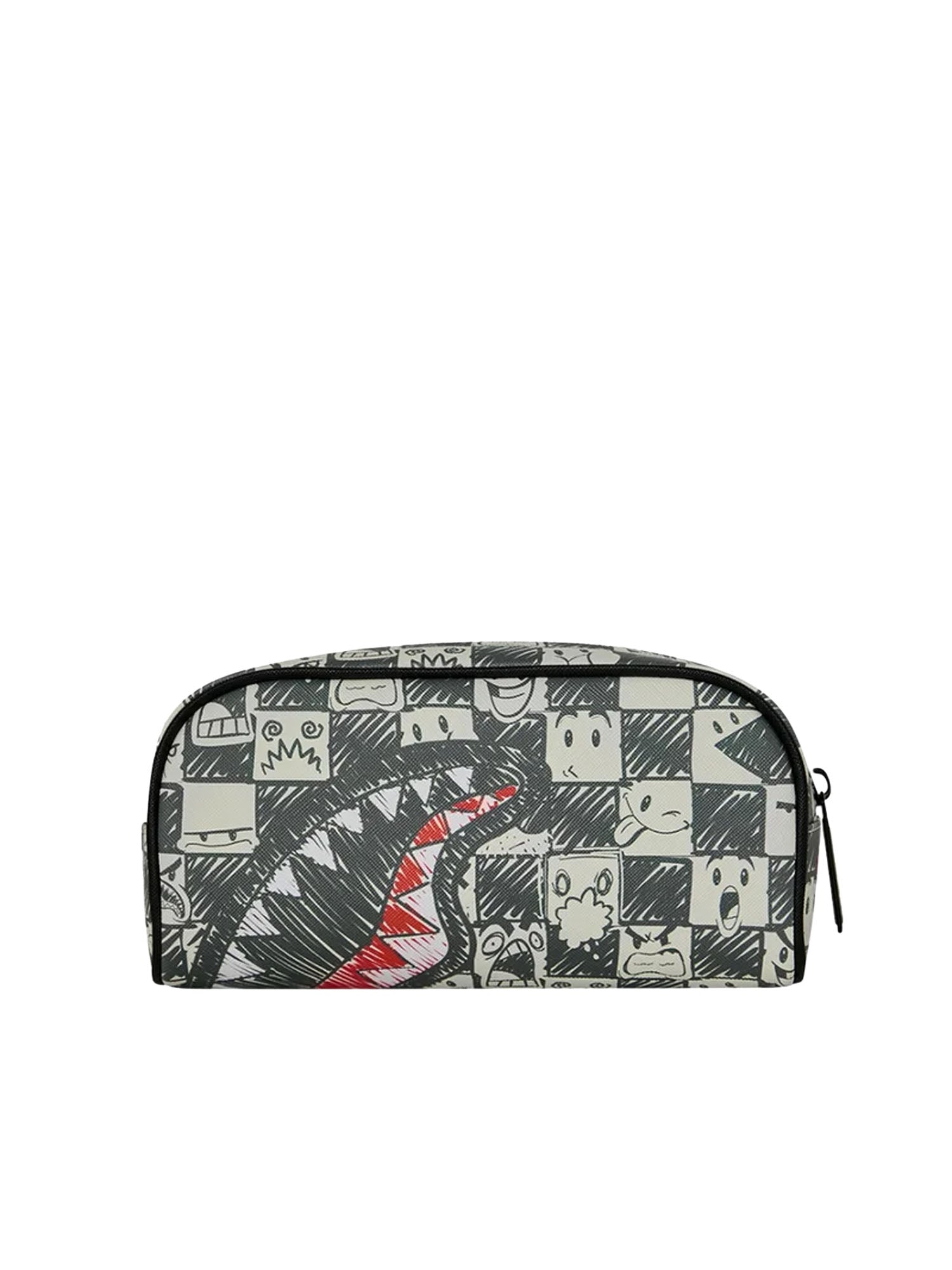 Sprayground Emote Check Pencil Pouch Verde