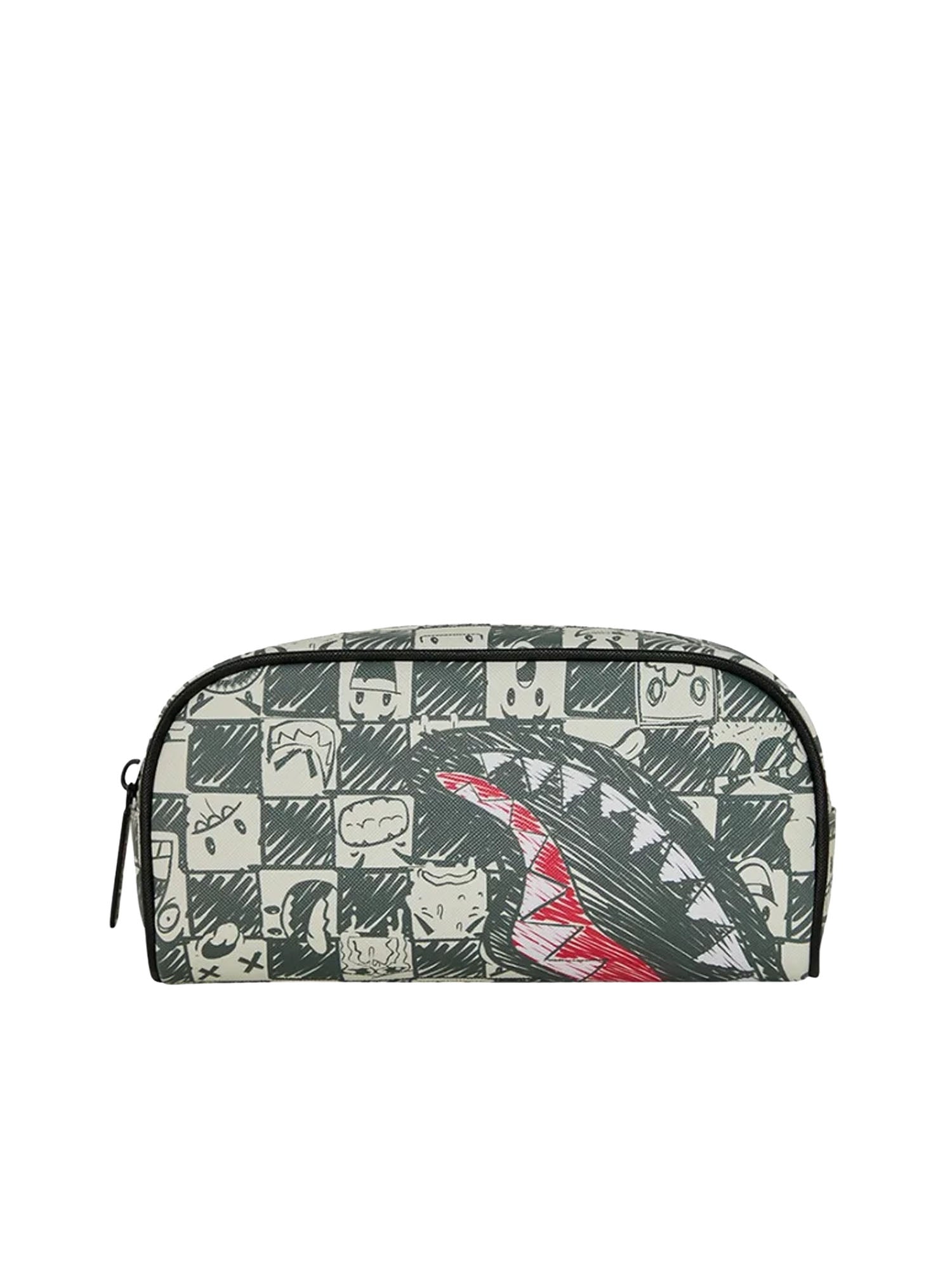 Sprayground Emote Check Pencil Pouch Verde