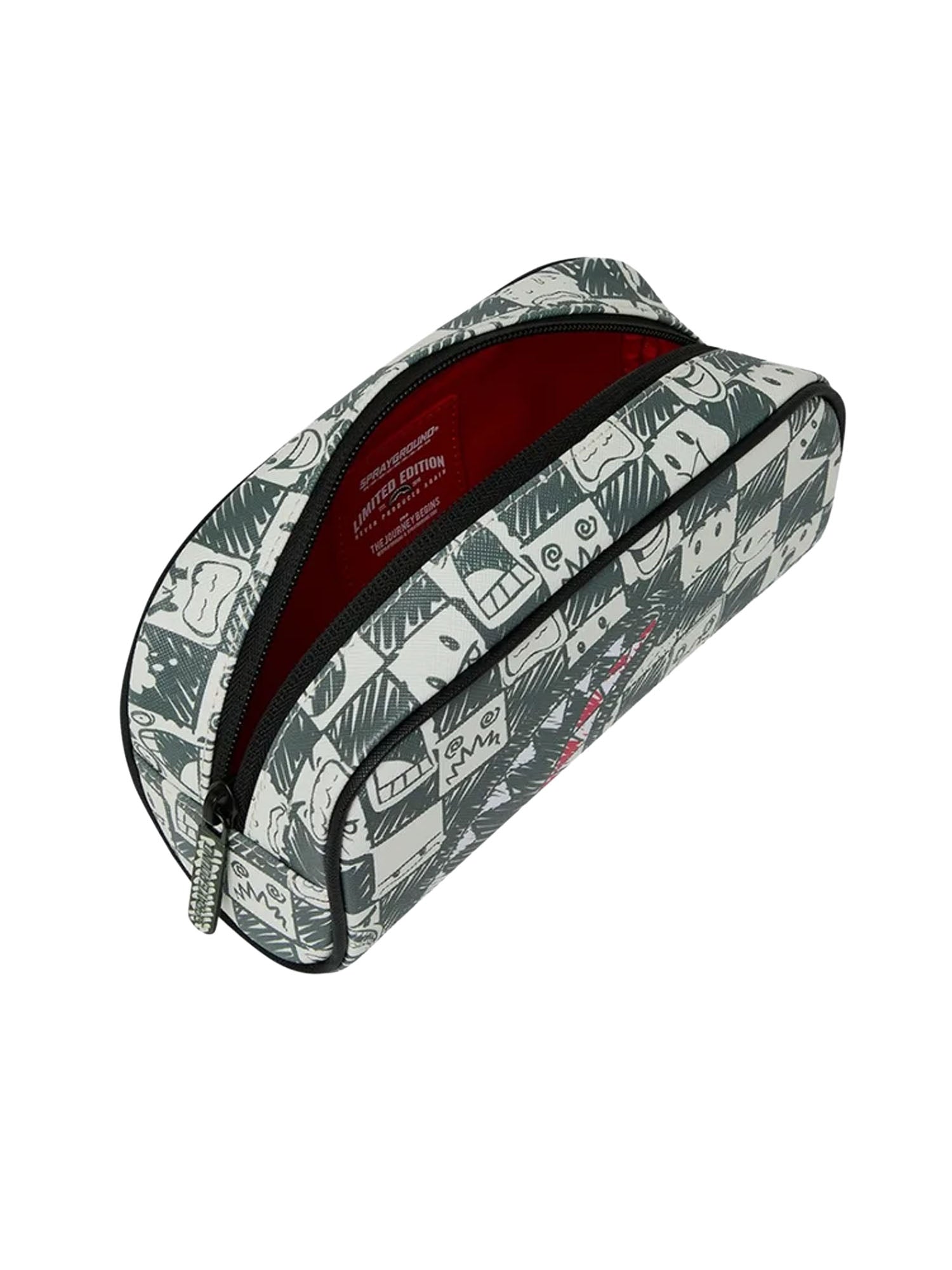 Sprayground Emote Check Pencil Pouch Verde