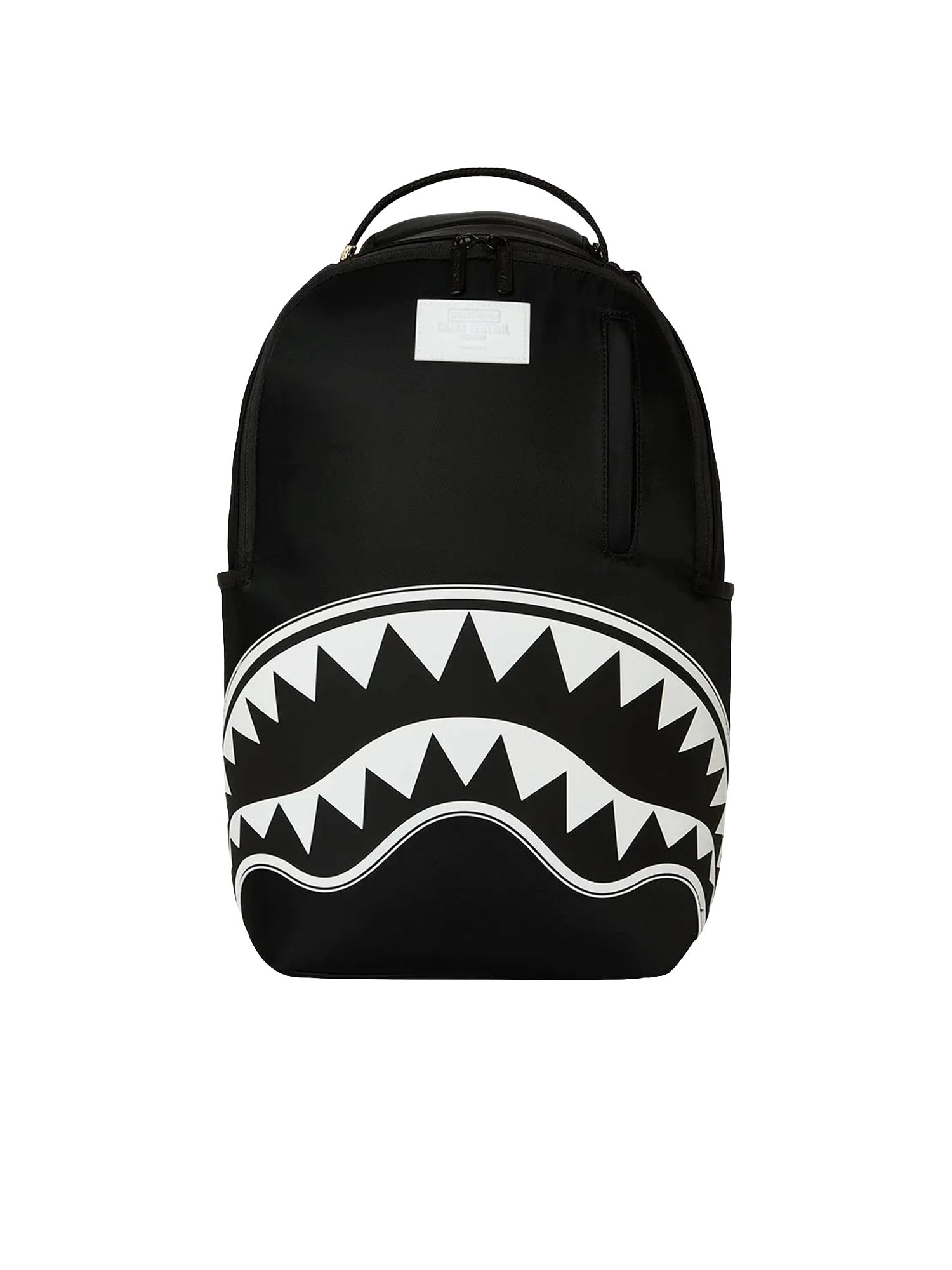 Sprayground Shark Central Wht Stencil Shark Blk Nero