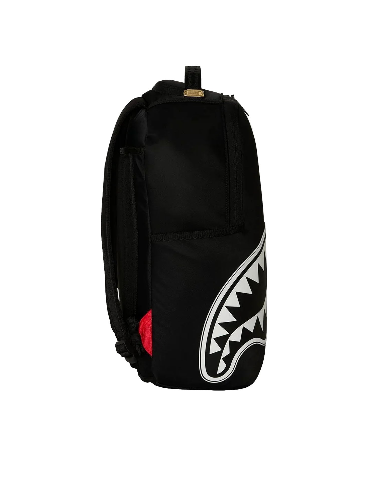 Sprayground Shark Central Wht Stencil Shark Blk Nero