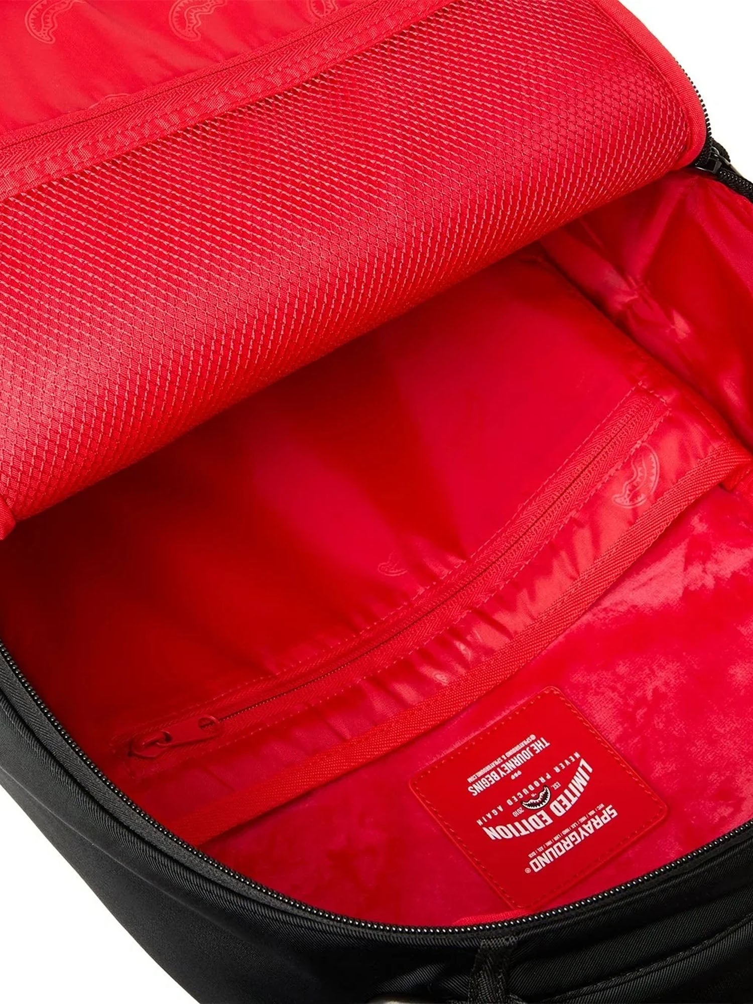Sprayground Shark Central Wht Stencil Shark Blk Nero