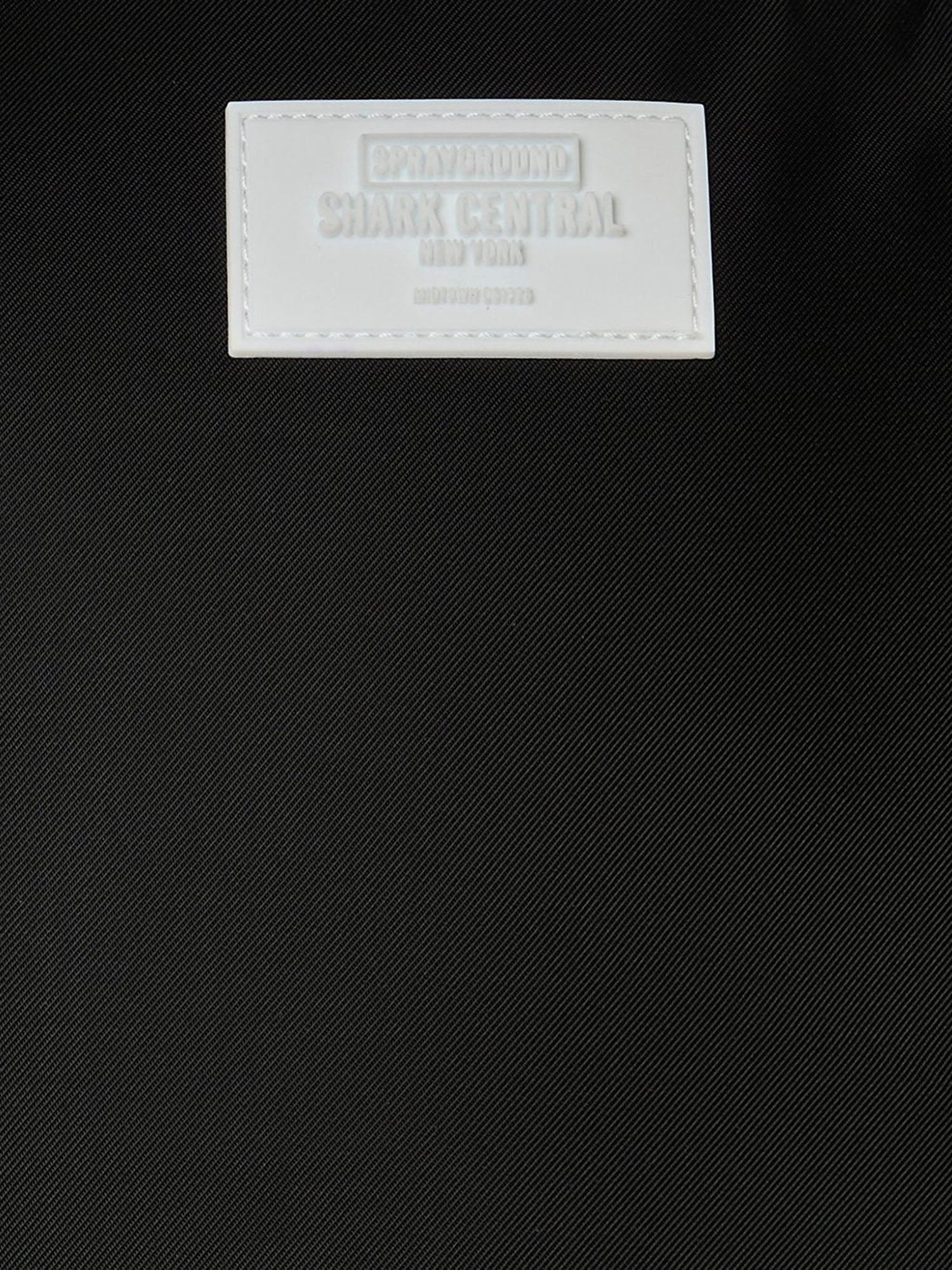 Sprayground Shark Central Wht Stencil Shark Blk Nero