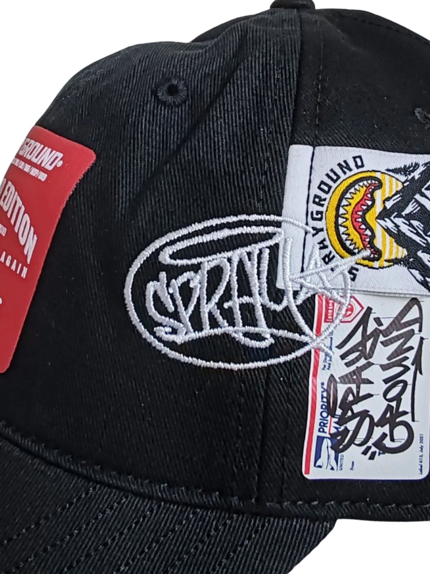 Sprayground Labels Cap Nero