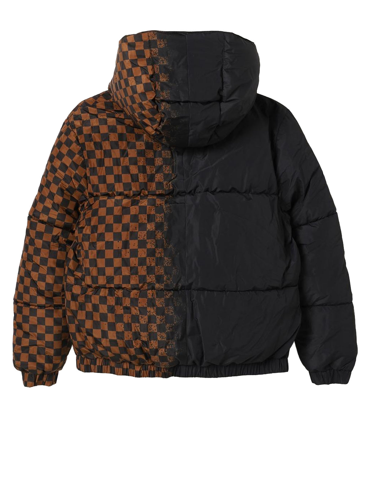 Sprayground checkered down jacket bambino Nero