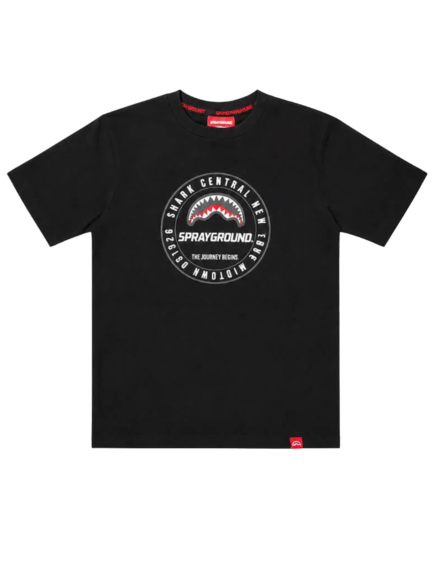 Sprayground T-shirt Shark Central Bambino Nero