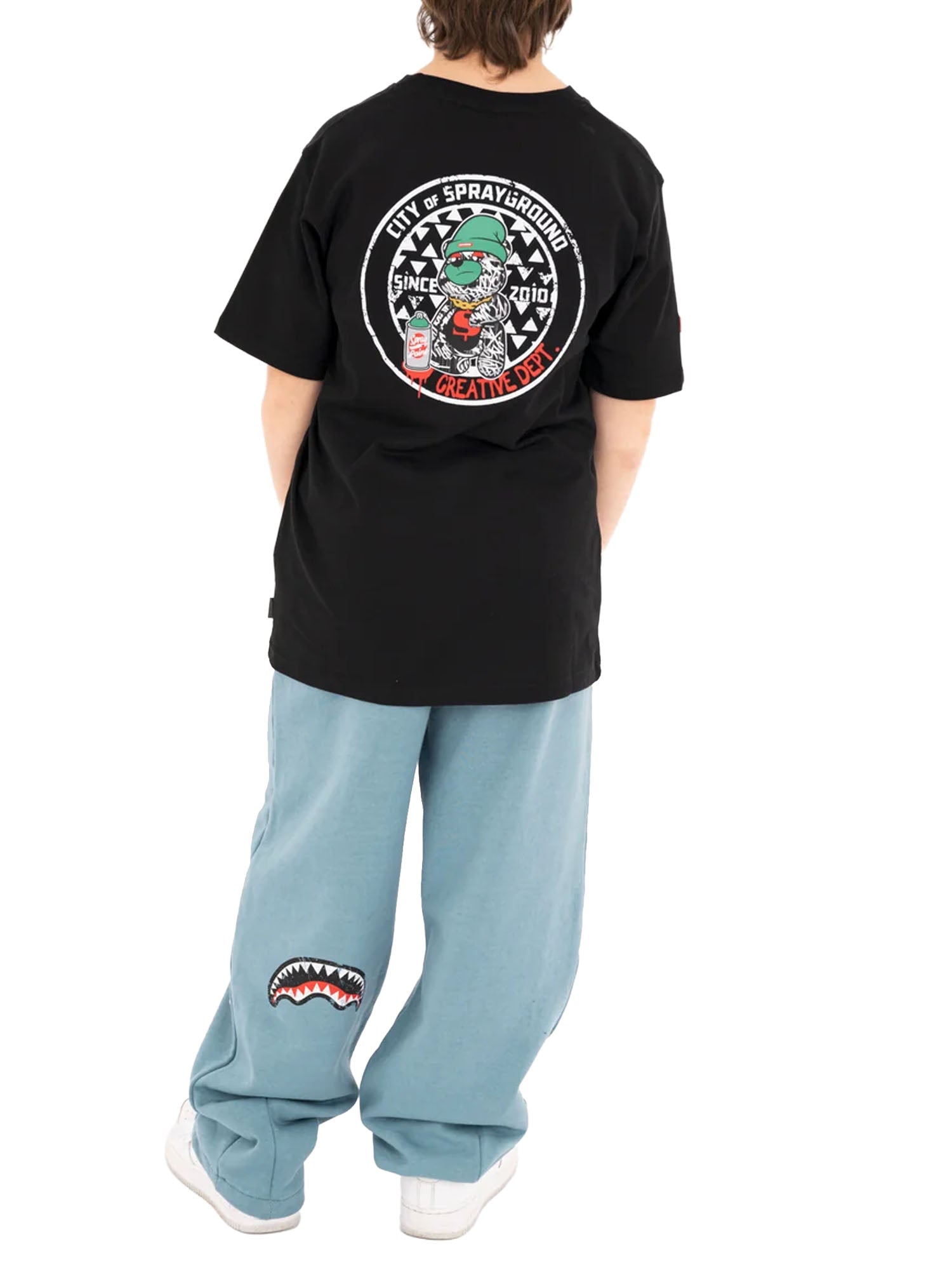 Sprayground Creative Dept Regular T-Shirt bambino Nero
