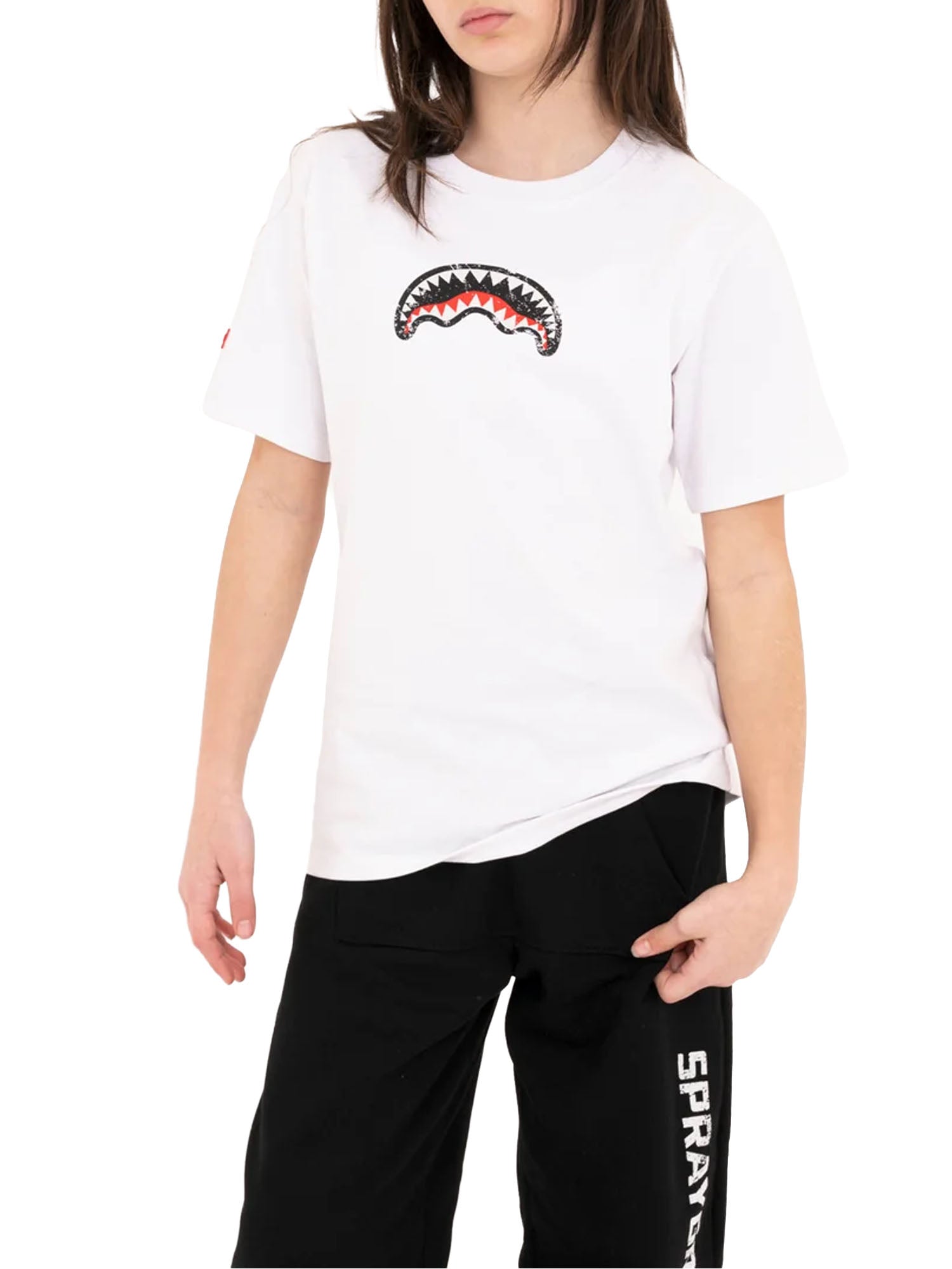 Sprayground Creative Dept Regular T-Shirt bambino Bianco