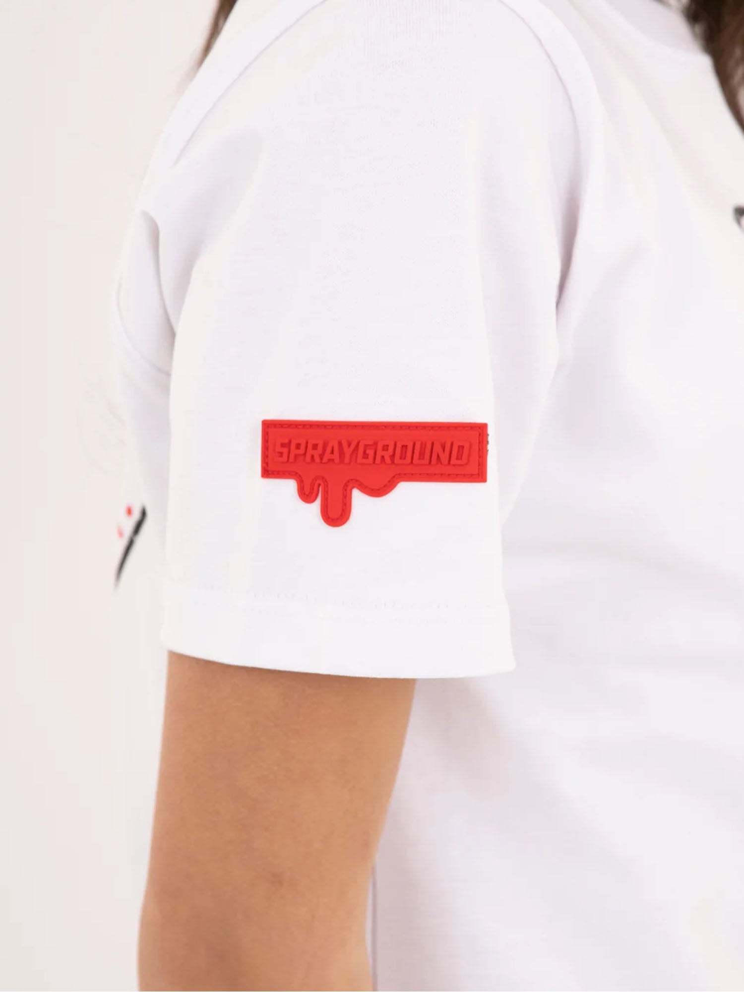 Sprayground Creative Dept Regular T-Shirt bambino Bianco