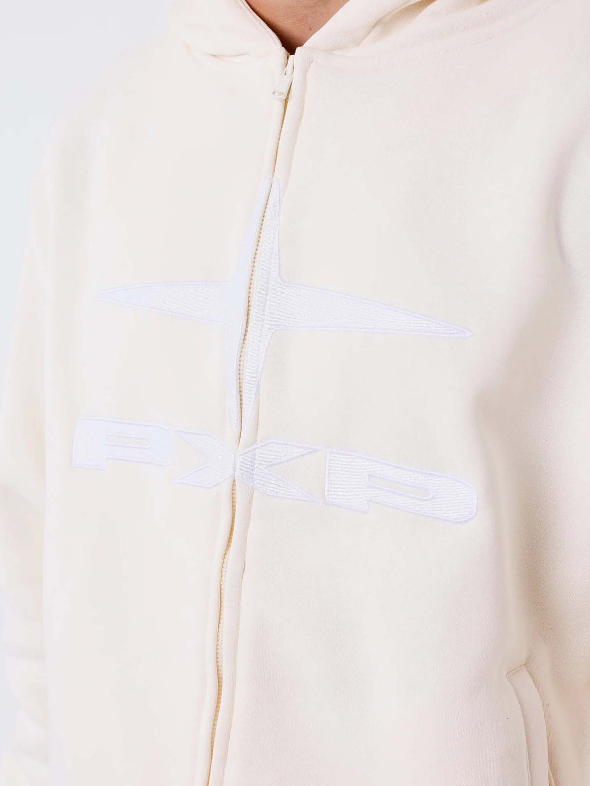 Project X Paris Felpa con cappuccio e zip unisex Essentials Beige