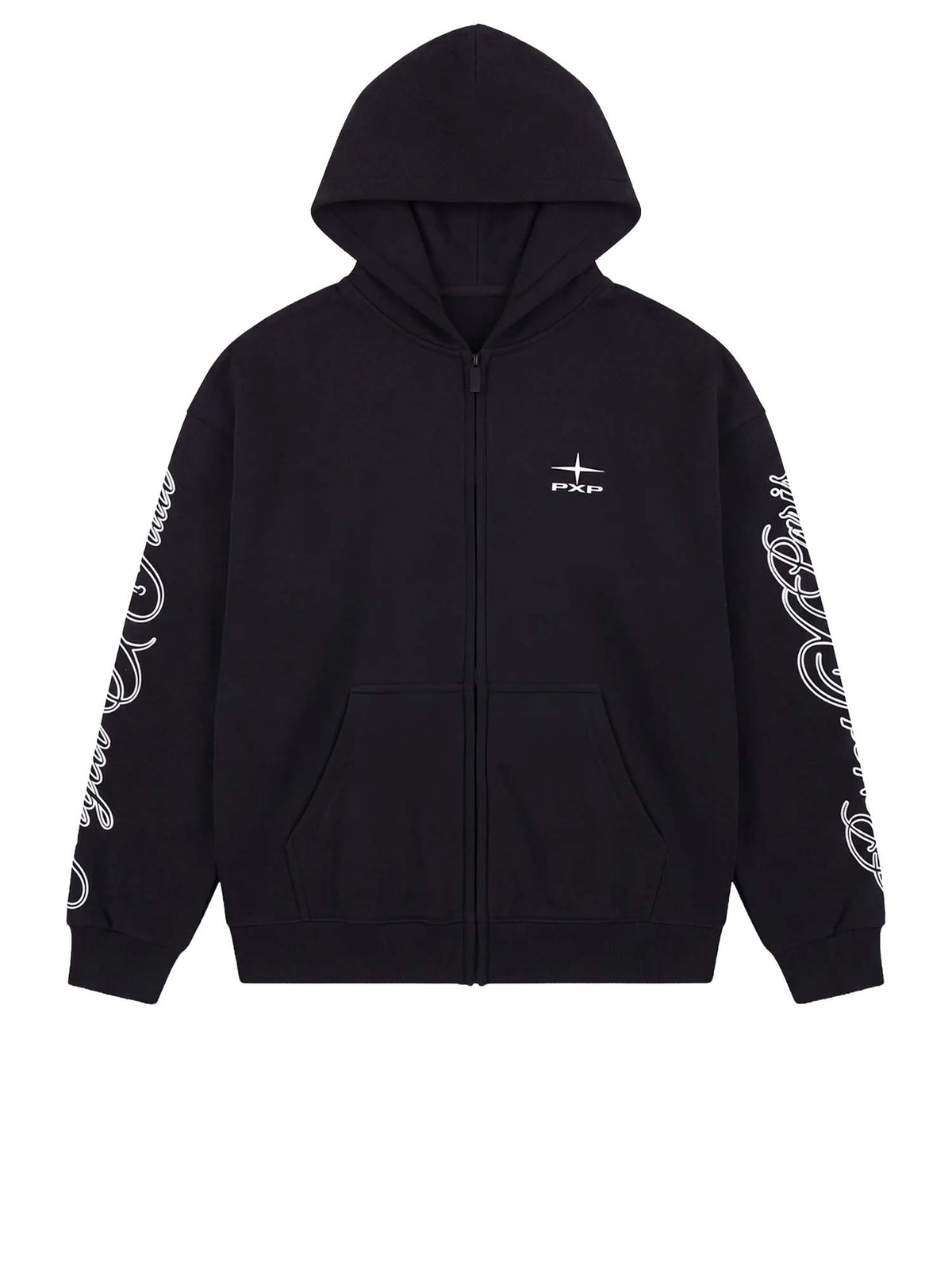 Project X Paris Felpa con zip con ricamo Nero