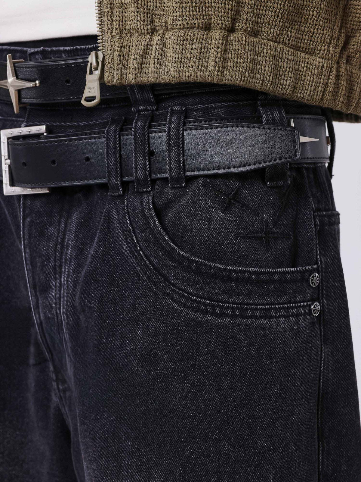 Project X Paris Jeans sbiaditi Star Nero