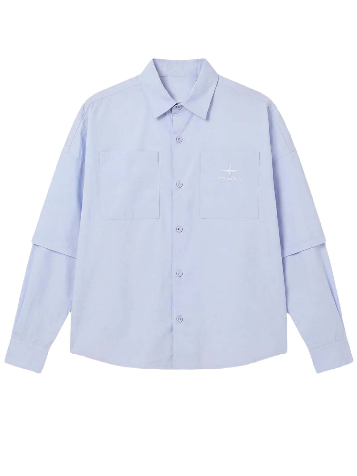 Project X Paris Camicia doppia manica elegante Azzurro
