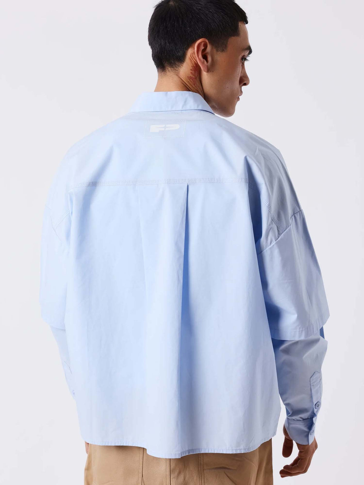 Project X Paris Camicia doppia manica elegante Azzurro