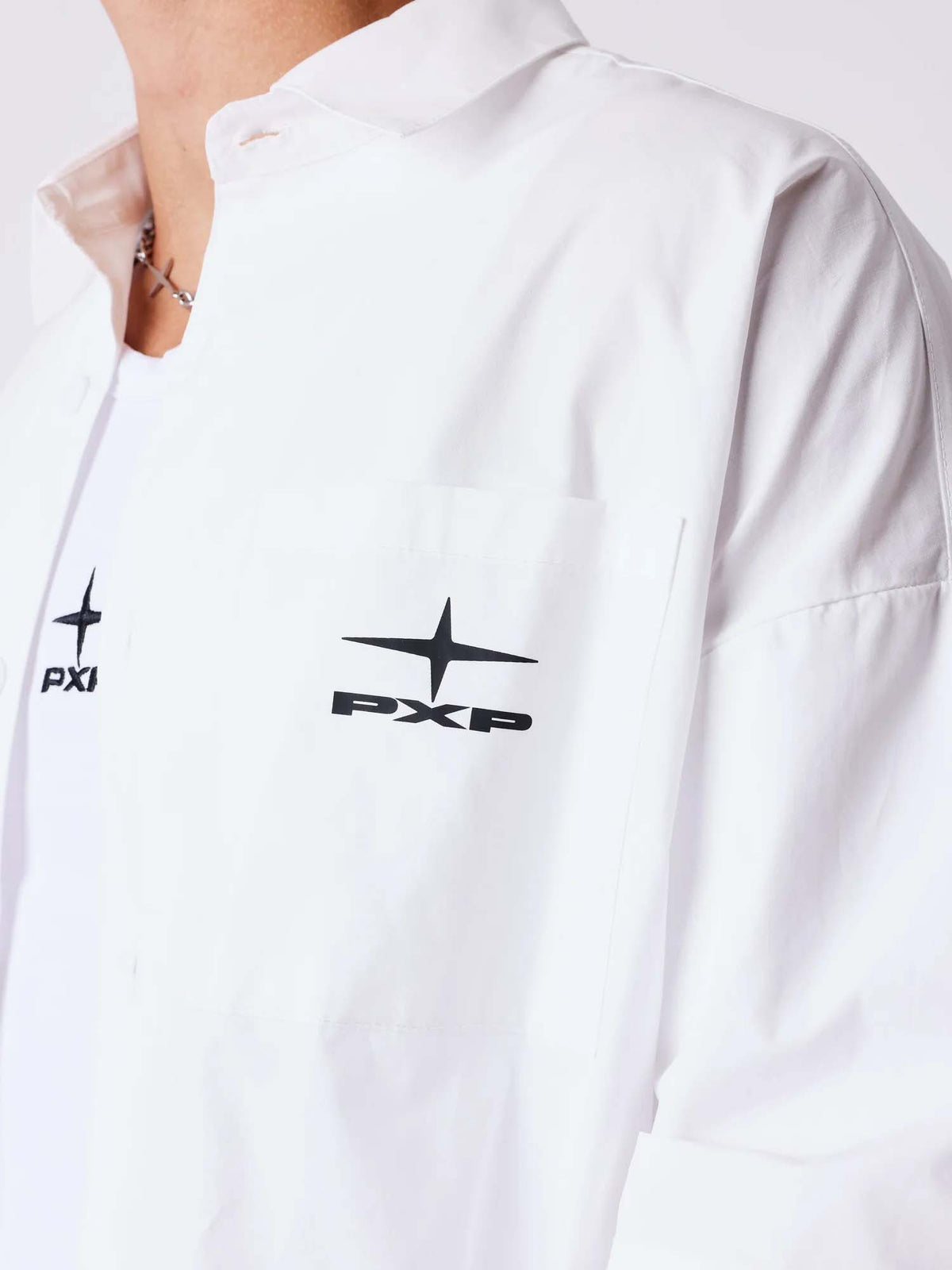 Project X Paris Camicia doppia manica elegante Bianco
