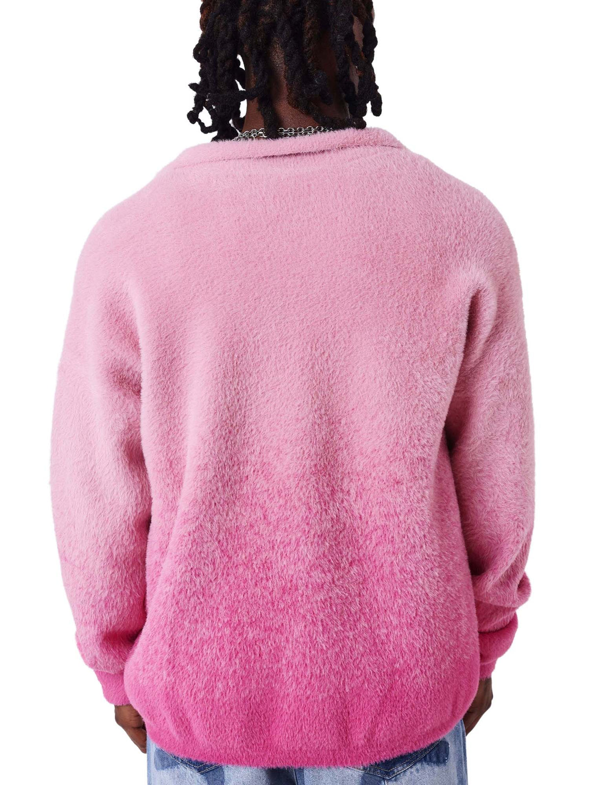 Project X Paris Gilet collo polo in mohair mountain Rosa
