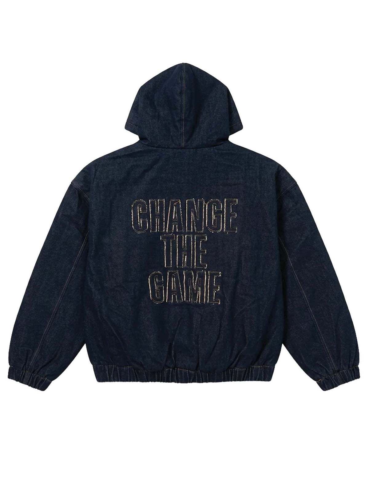 Project X Paris Giacca con cappuccio in denim snow Blu