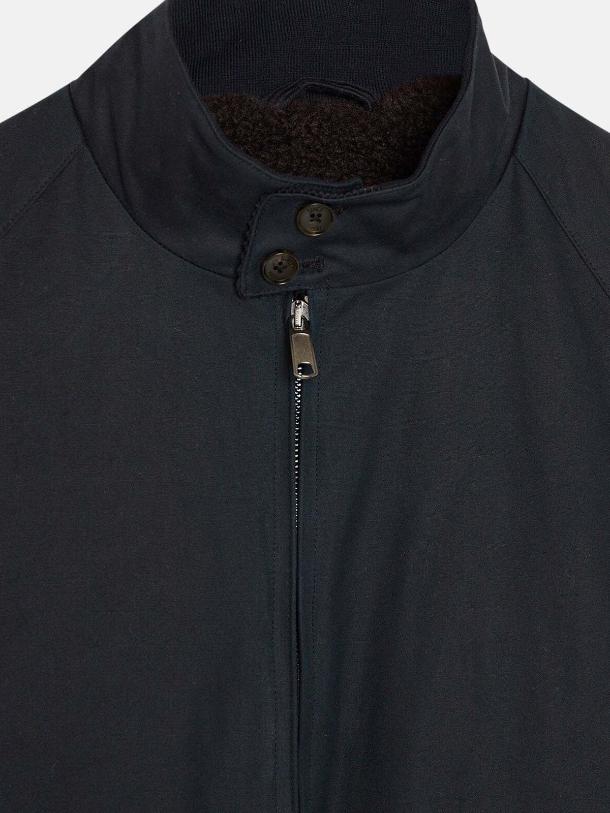Baracuta Giacca G9 Harrington Waxed Pocket Blu