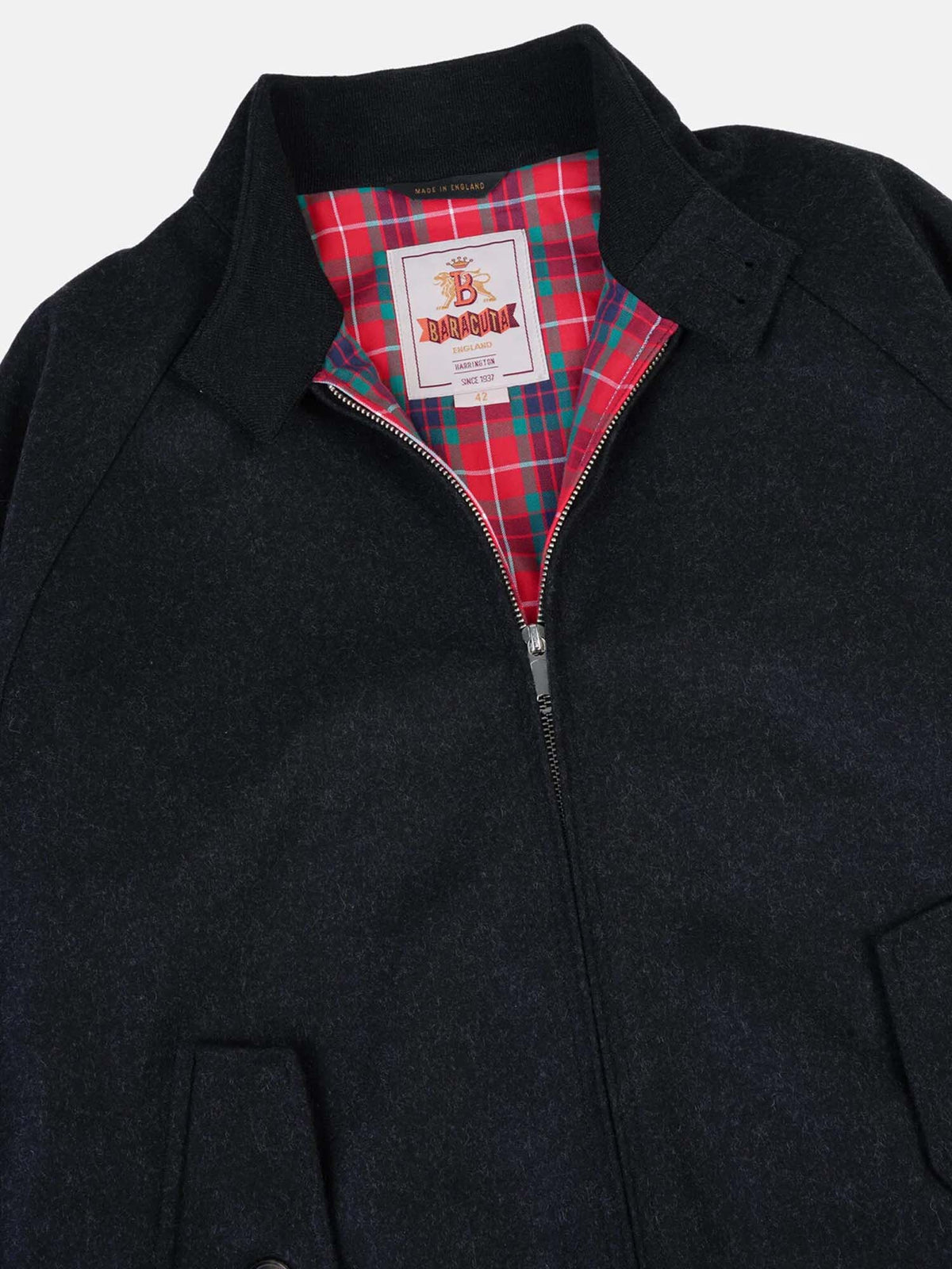 Baracuta Giacca G9 Melton non imbottita Grigio