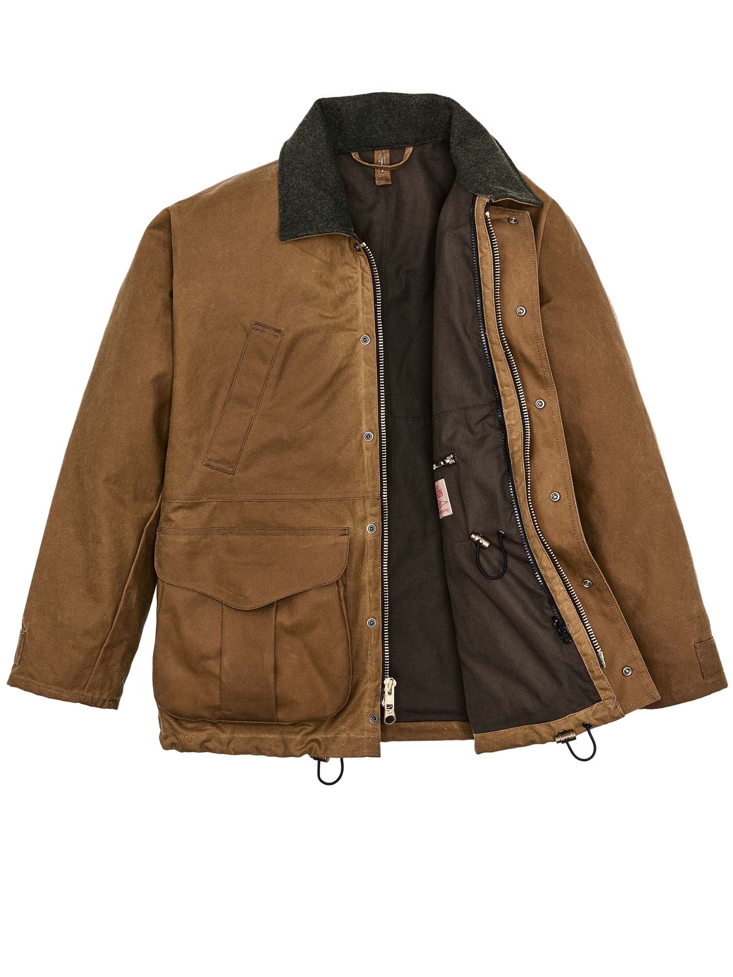 Filson Giacca Lined Tin Cloth Field Marrone