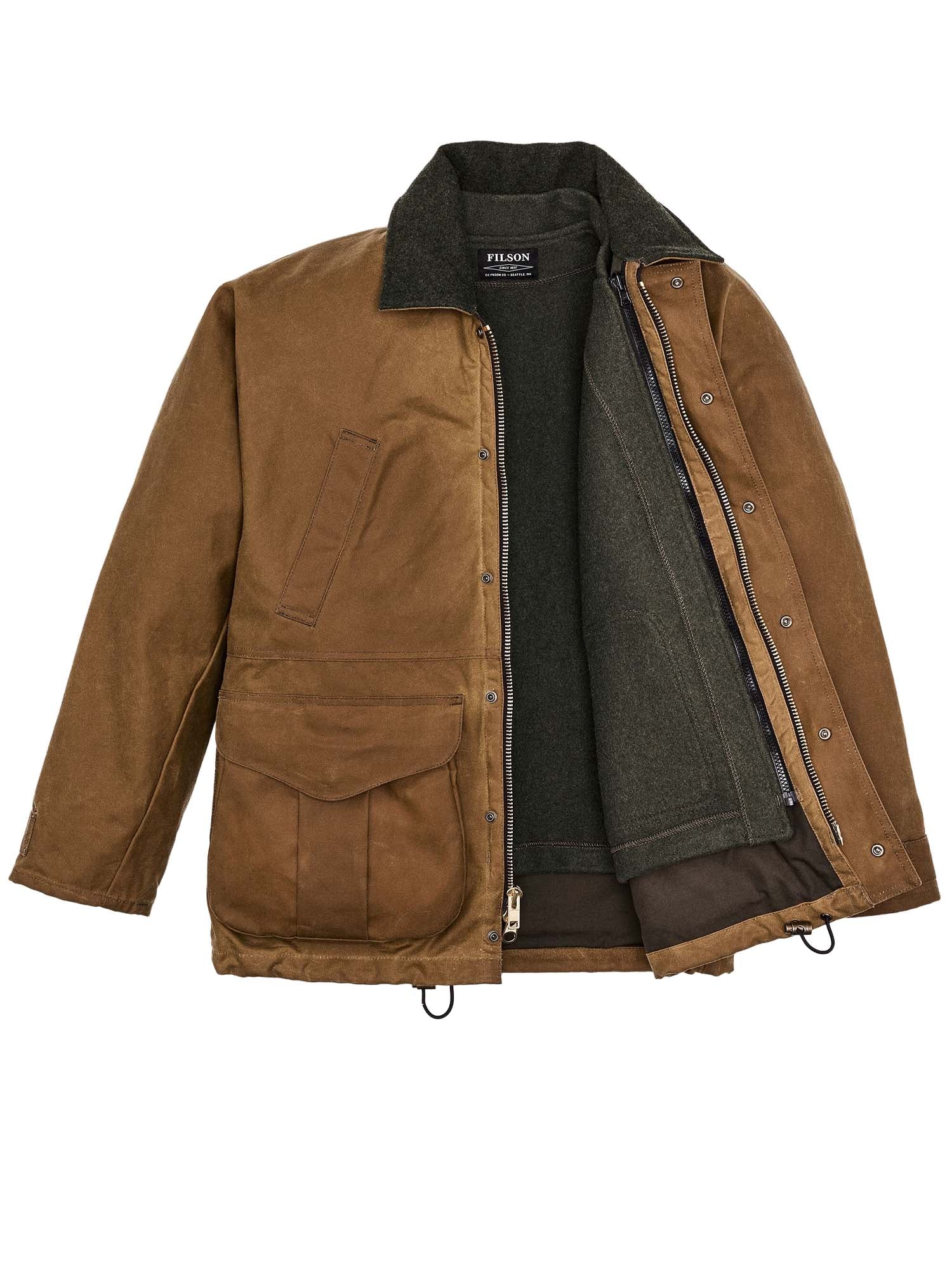 Filson Giacca Lined Tin Cloth Field Marrone