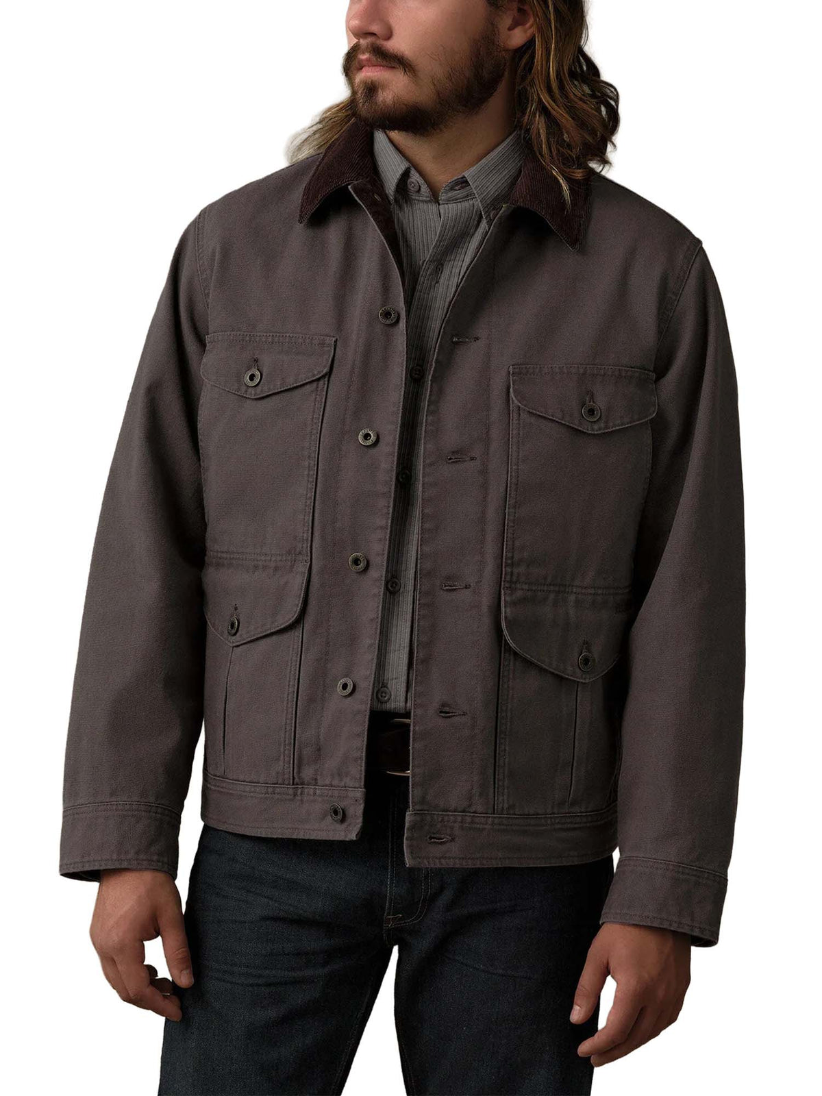 Filson Rustic Canvas Journeyman Jacket Marrone