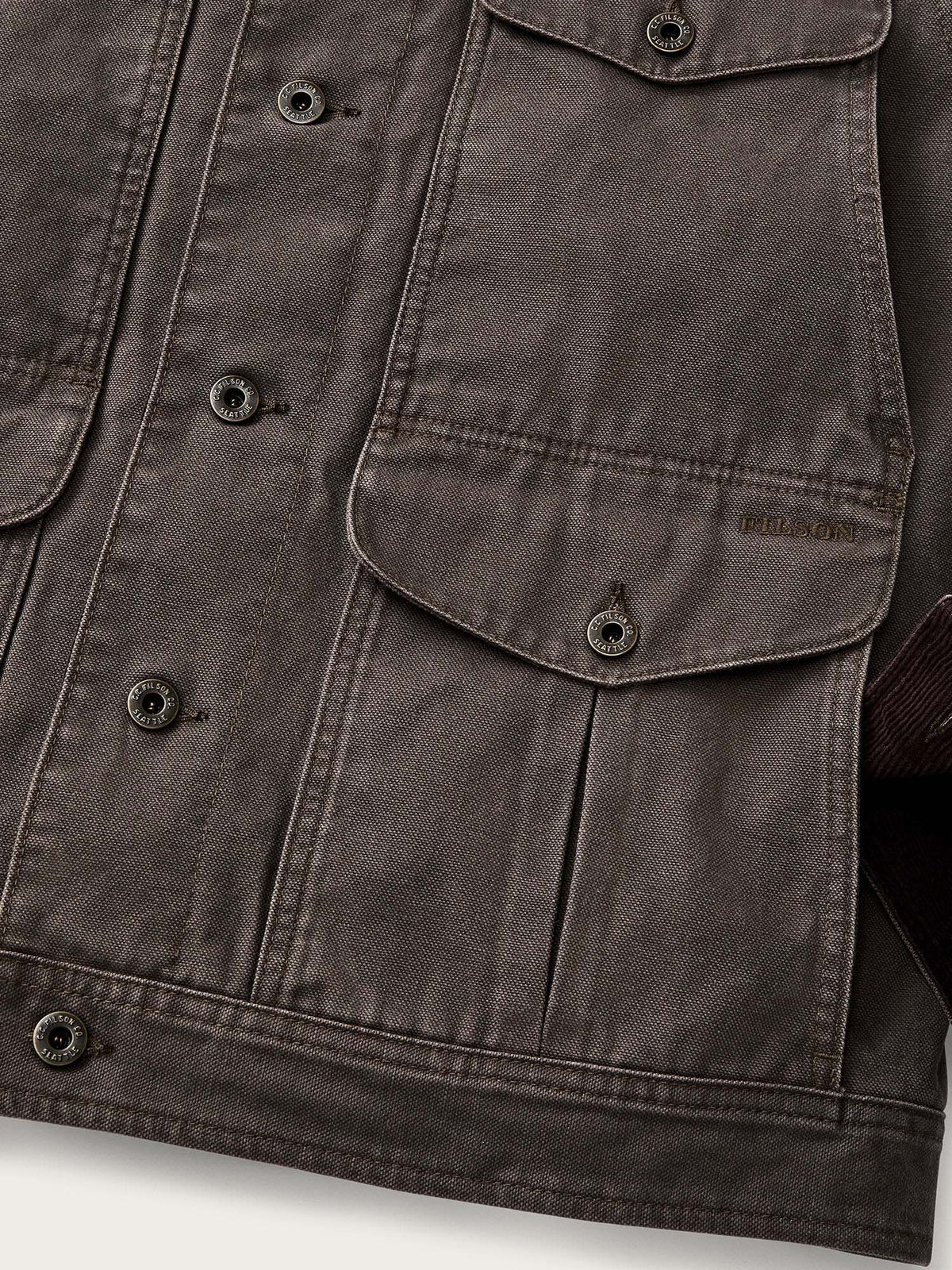 Filson Rustic Canvas Journeyman Jacket Marrone