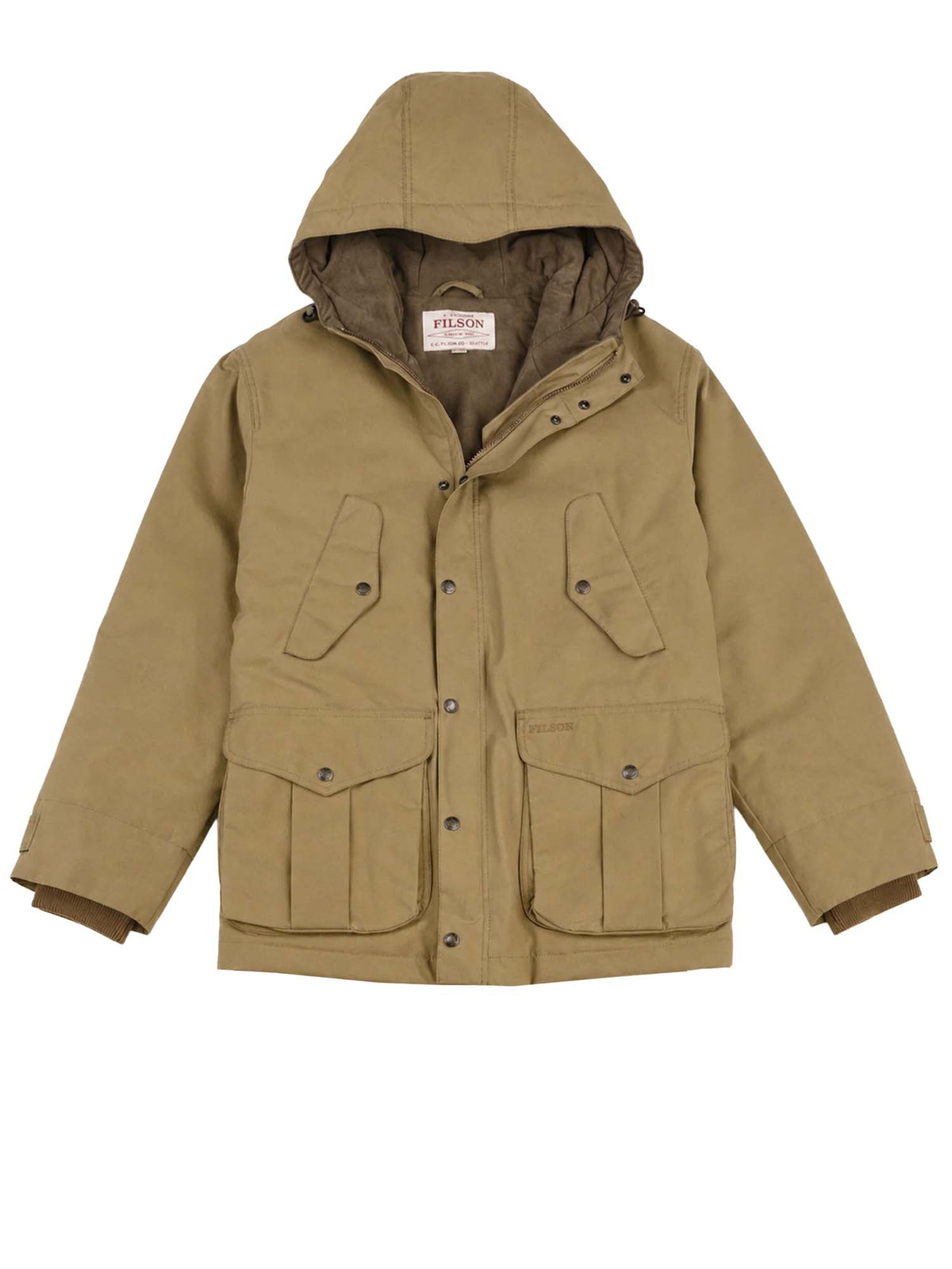 Filson Waxed Mountain Parka Marrone