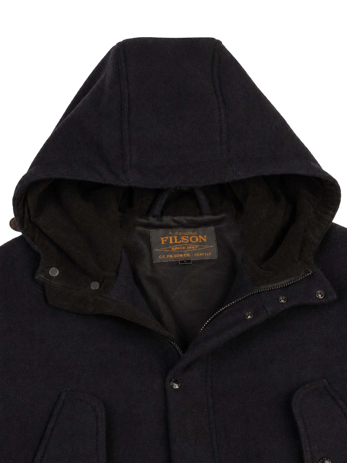 Filson Cascade Wool Mountain Parka Blu