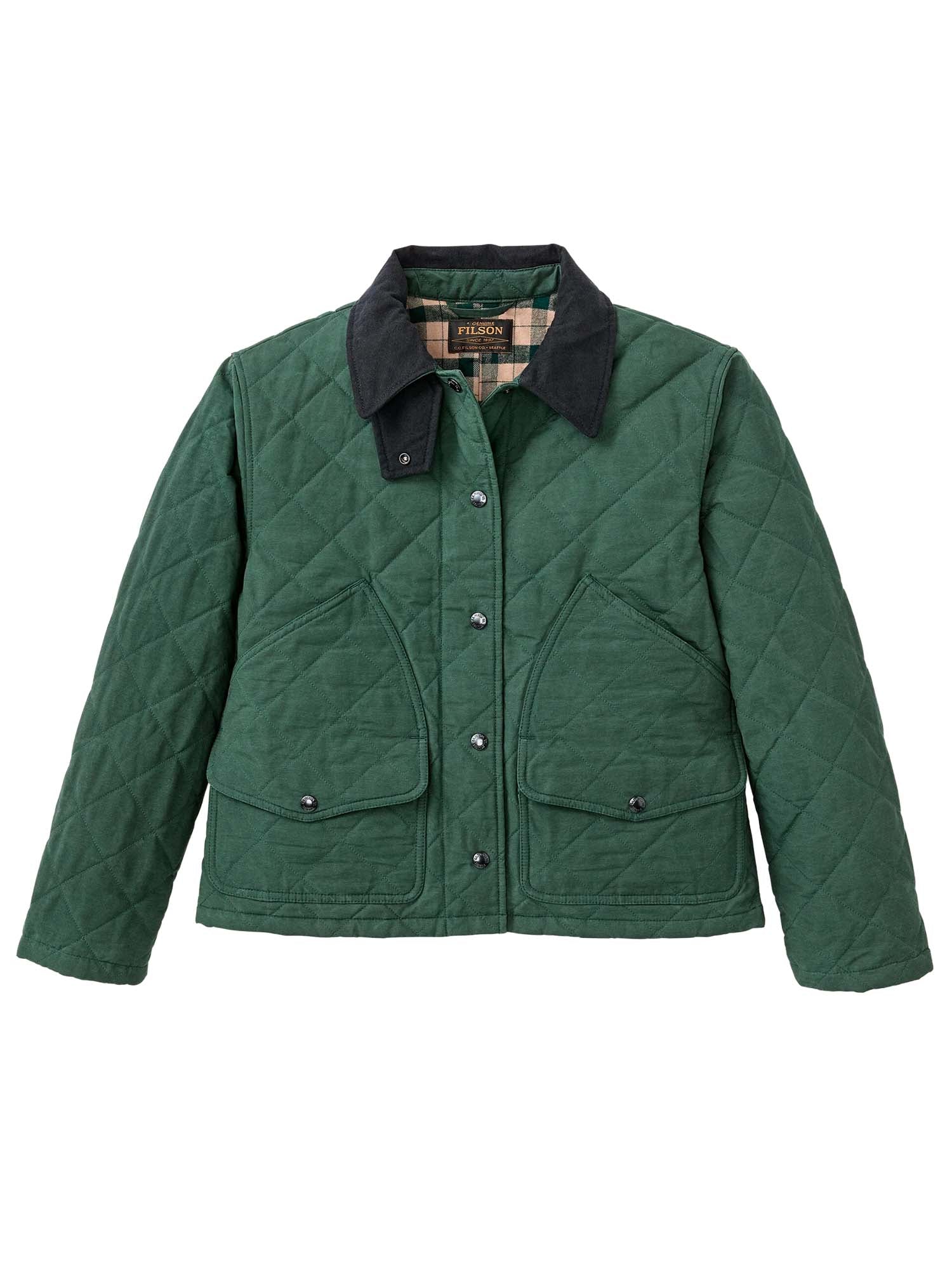 Filson Giacca Quilted Outfitter da donna Verde