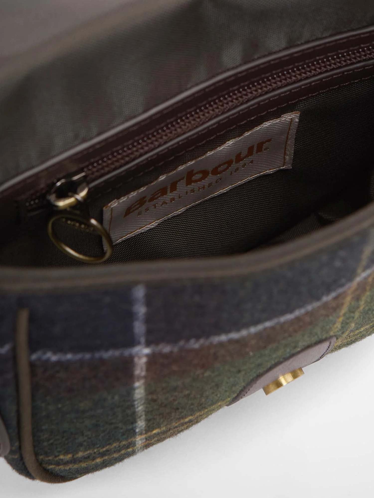 Barbour Mini borsa a tracolla Whitley in tartan Multicolore