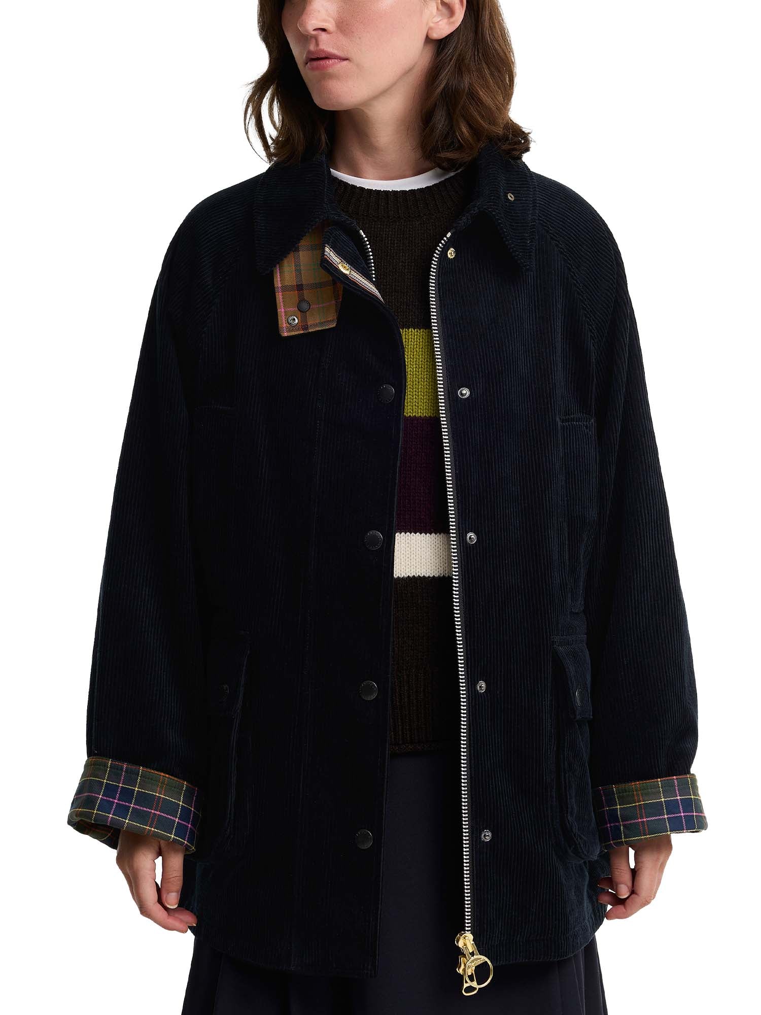 Barbour Giacca casual Beaufort a coste da donna Paul Smith Loves Barbour Blu
