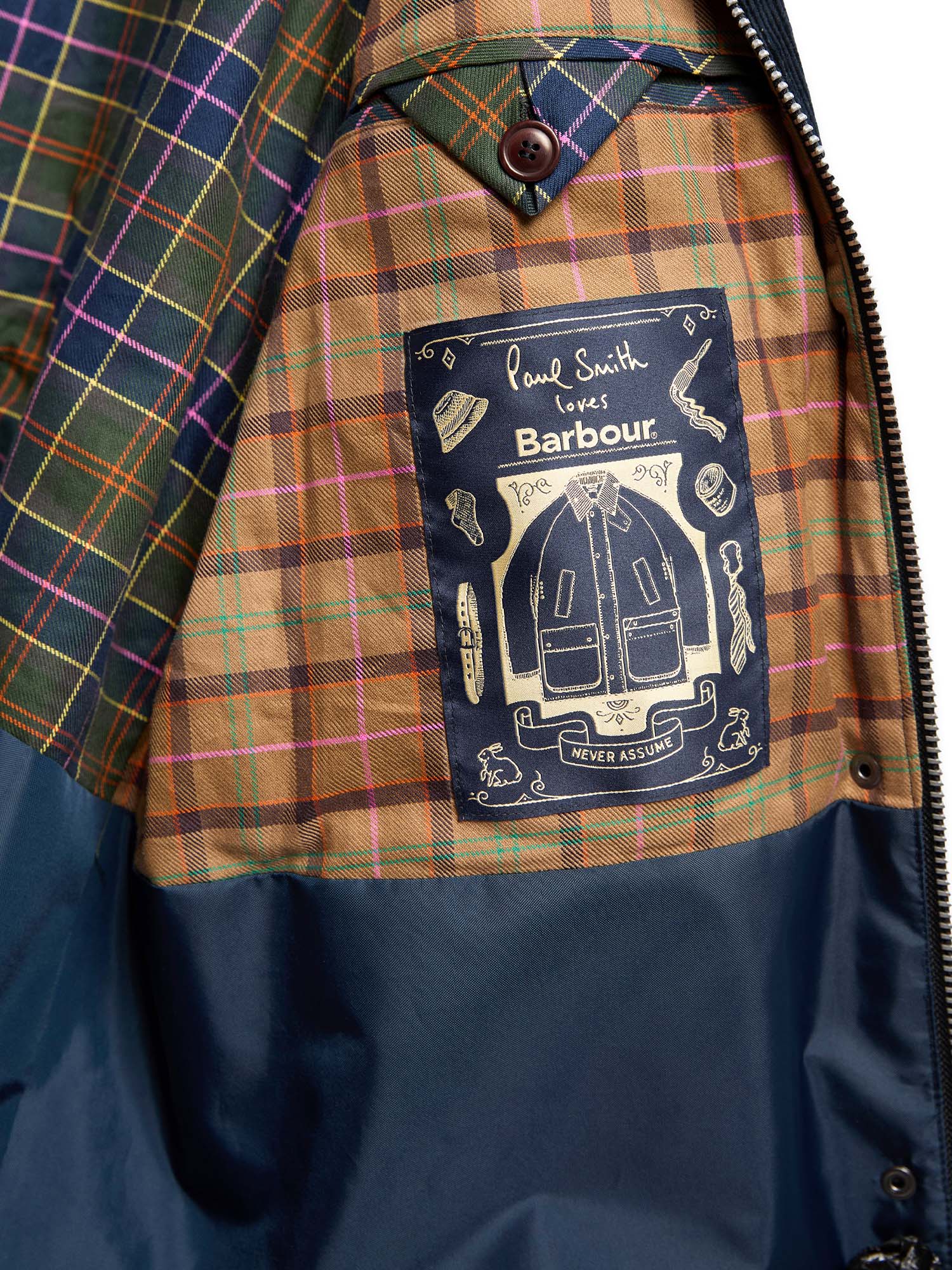 Barbour Giacca casual Beaufort a coste da donna Paul Smith Loves Barbour Blu