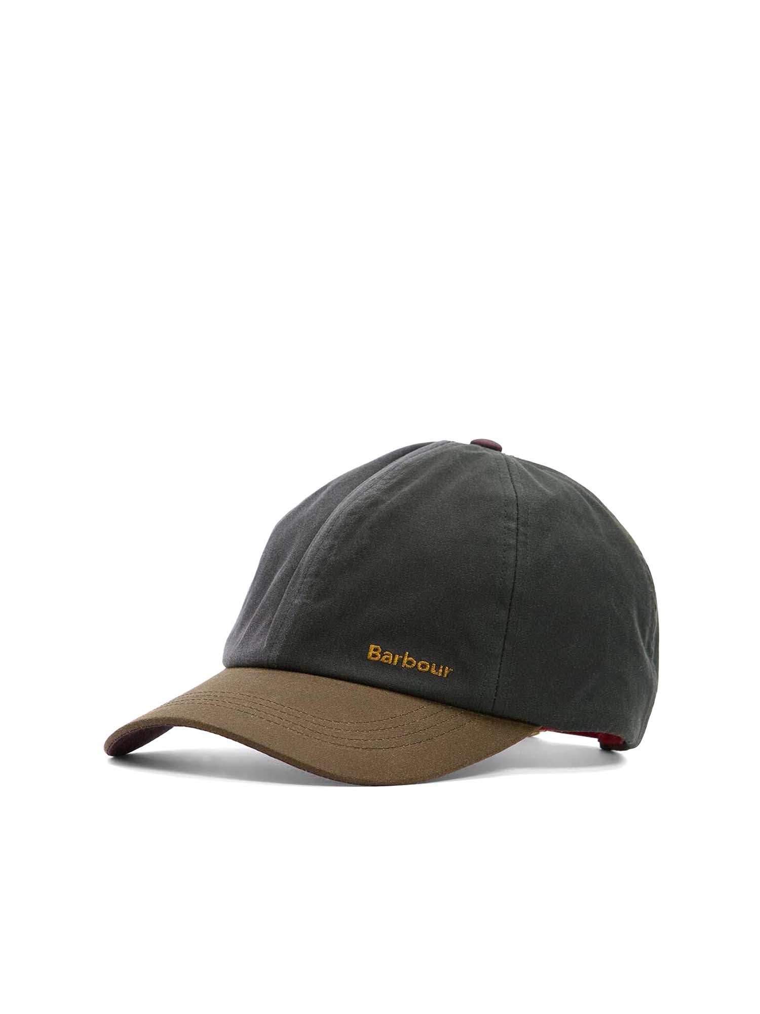 Barbour Cappellino cerato patchwork Transport Verde