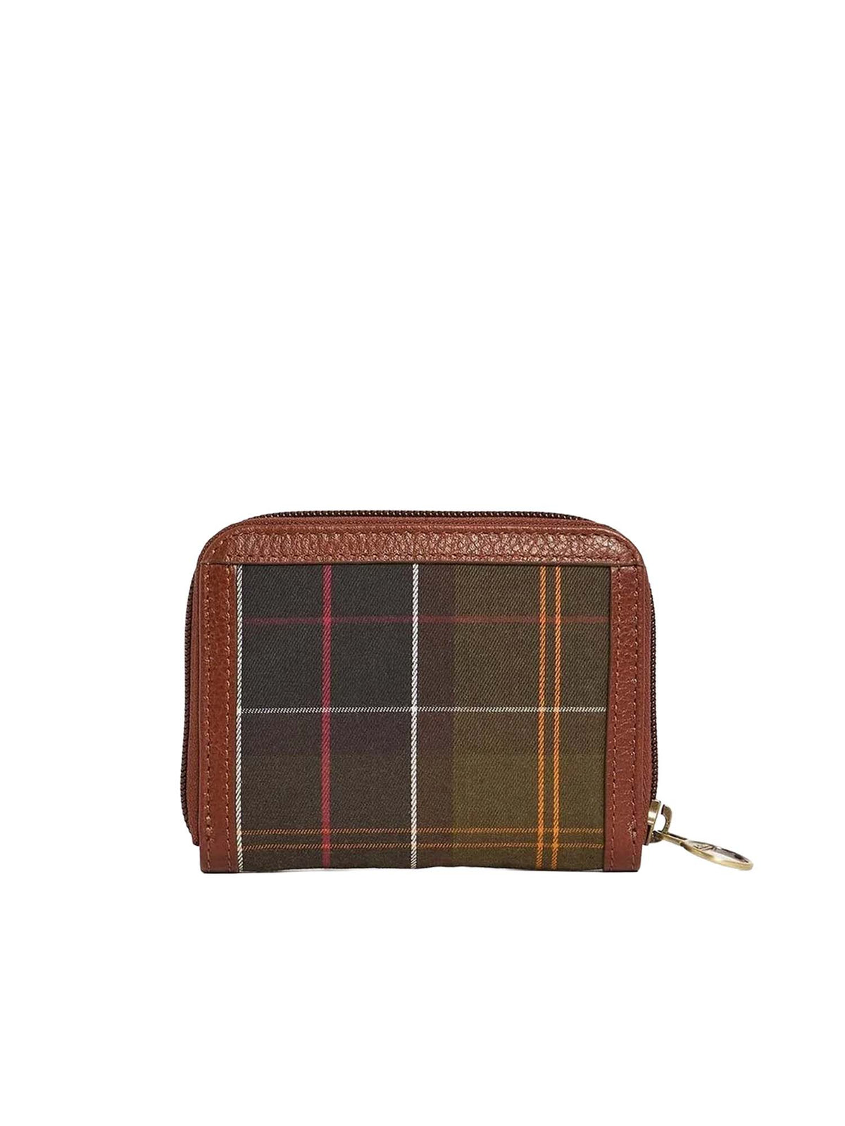 Barbour Mini portafoglio Daphne in tartan Marrone