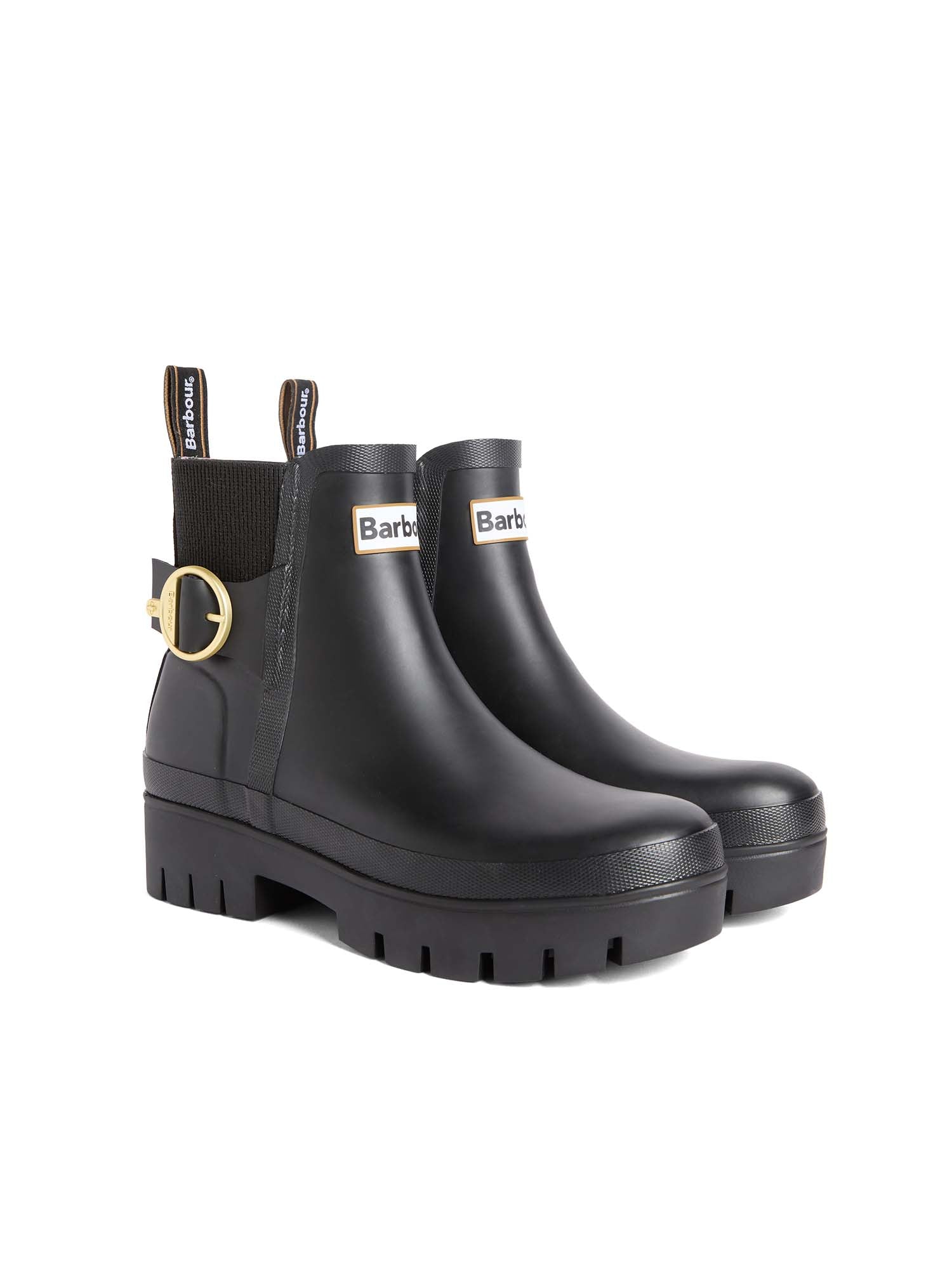 Barbour Tronchetti di gomma Hepburn Nero