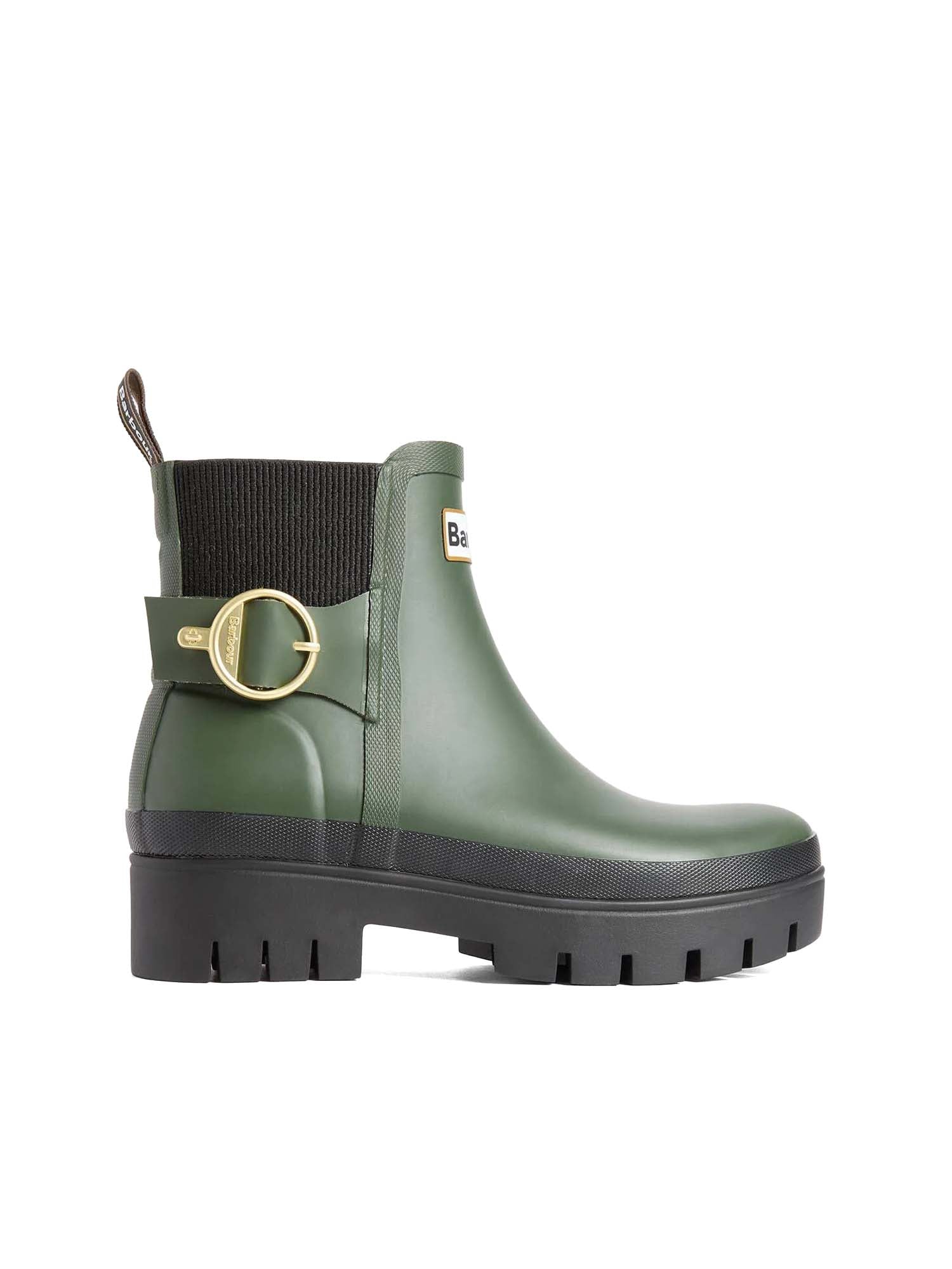 Barbour Tronchetti di gomma Hepburn Verde
