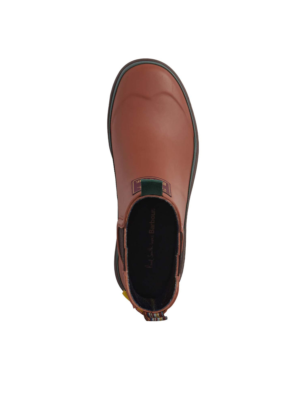 Barbour Tronchetti Chelsea in gomma da donna Paul Smith Loves Barbour Marrone