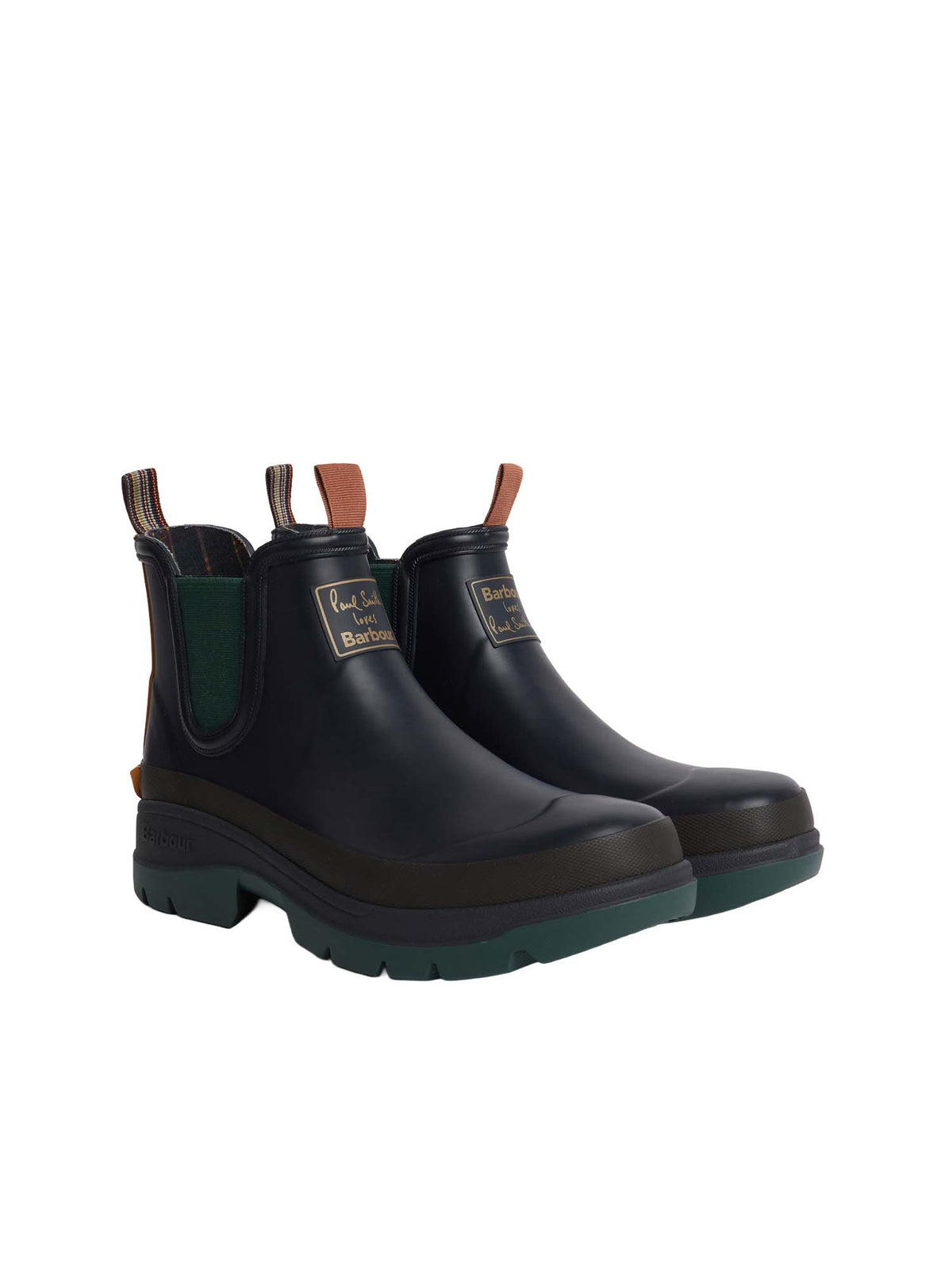 Barbour Tronchetti Chelsea in gomma da donna Paul Smith Loves Barbour Blu