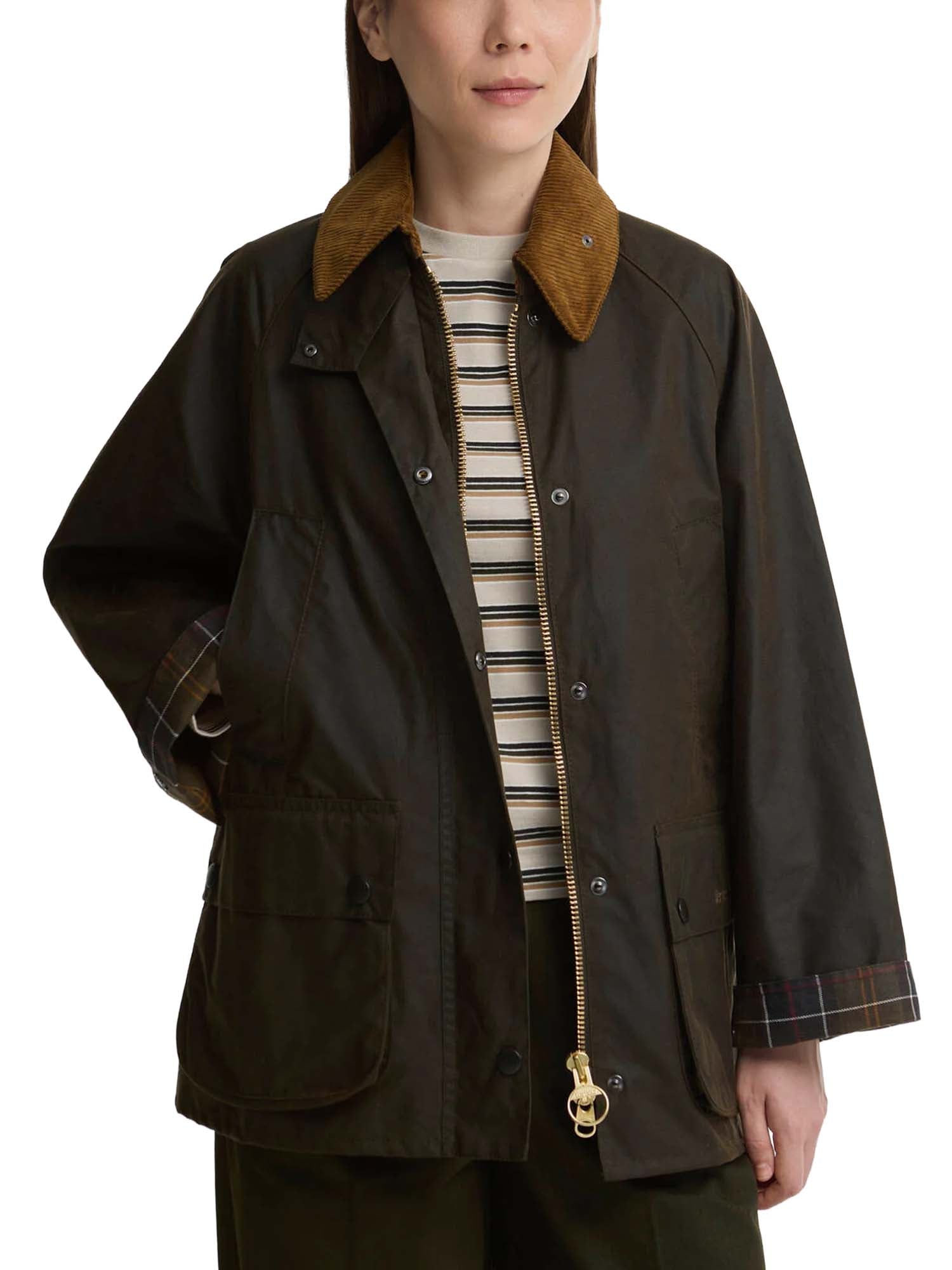 Barbour Giacca cerata Bedale da donna Verde