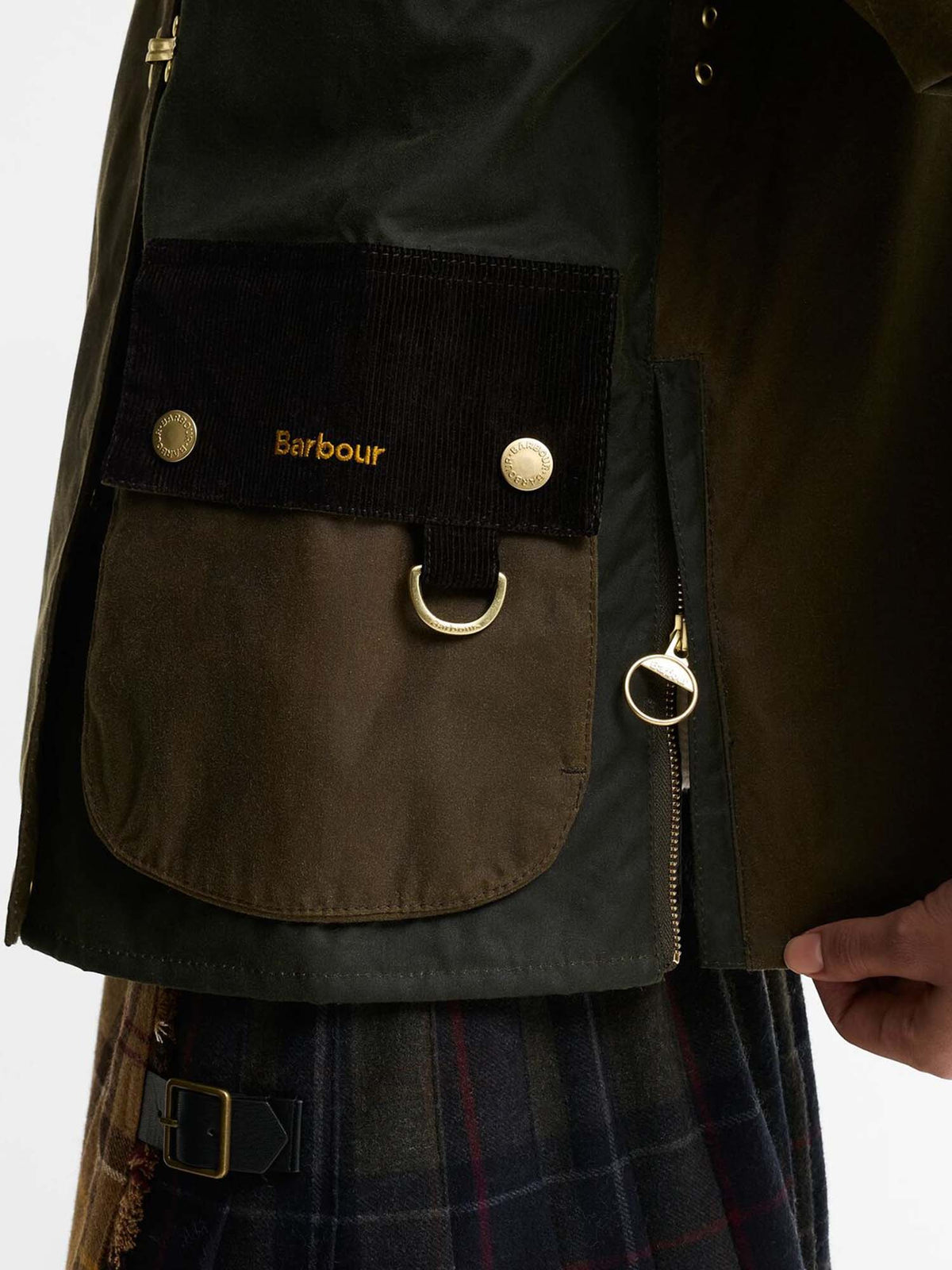 Barbour Giacca cerata Hazelwood Multicolore