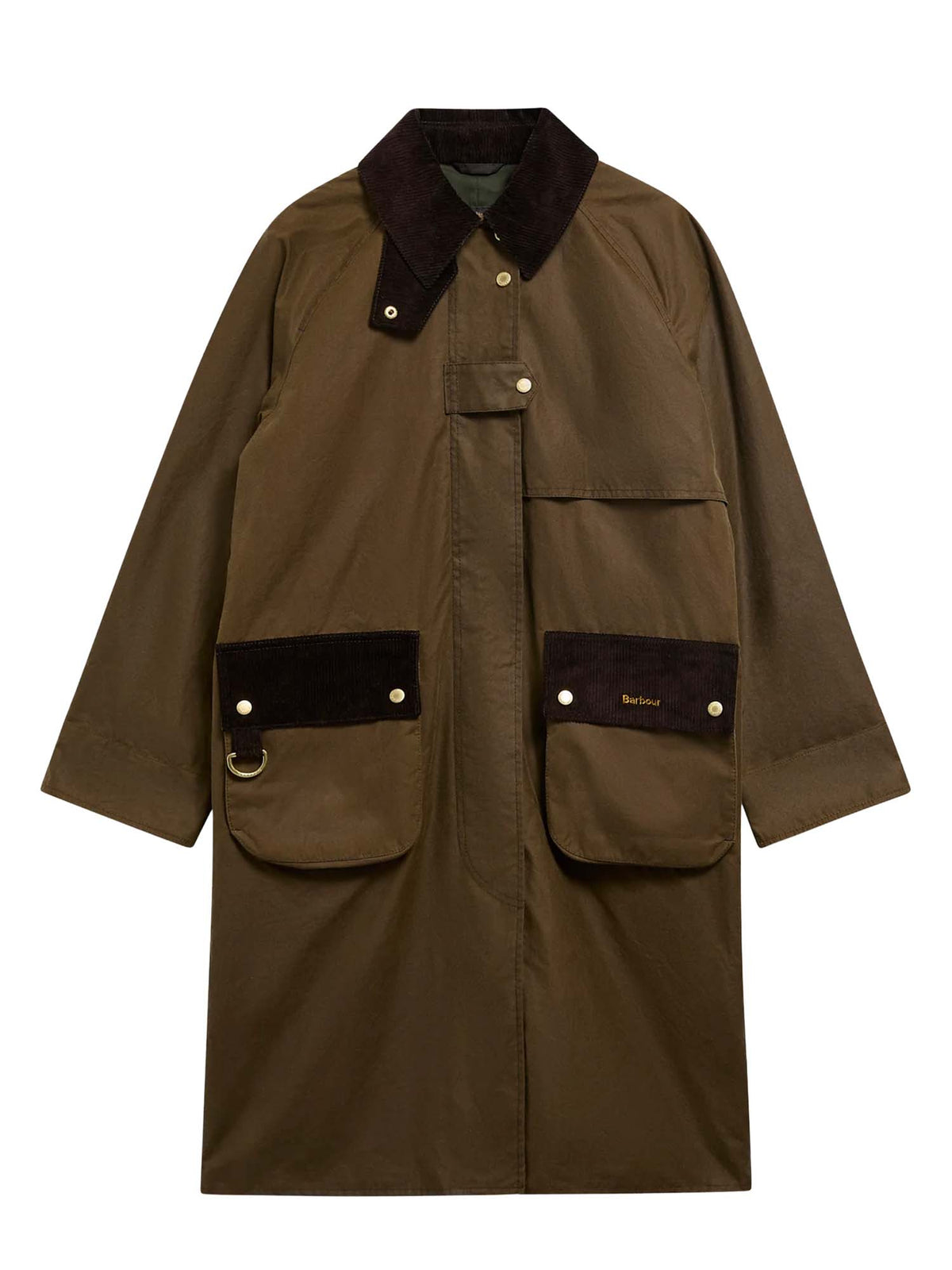 Barbour Giacca cerata Kirklees Marrone