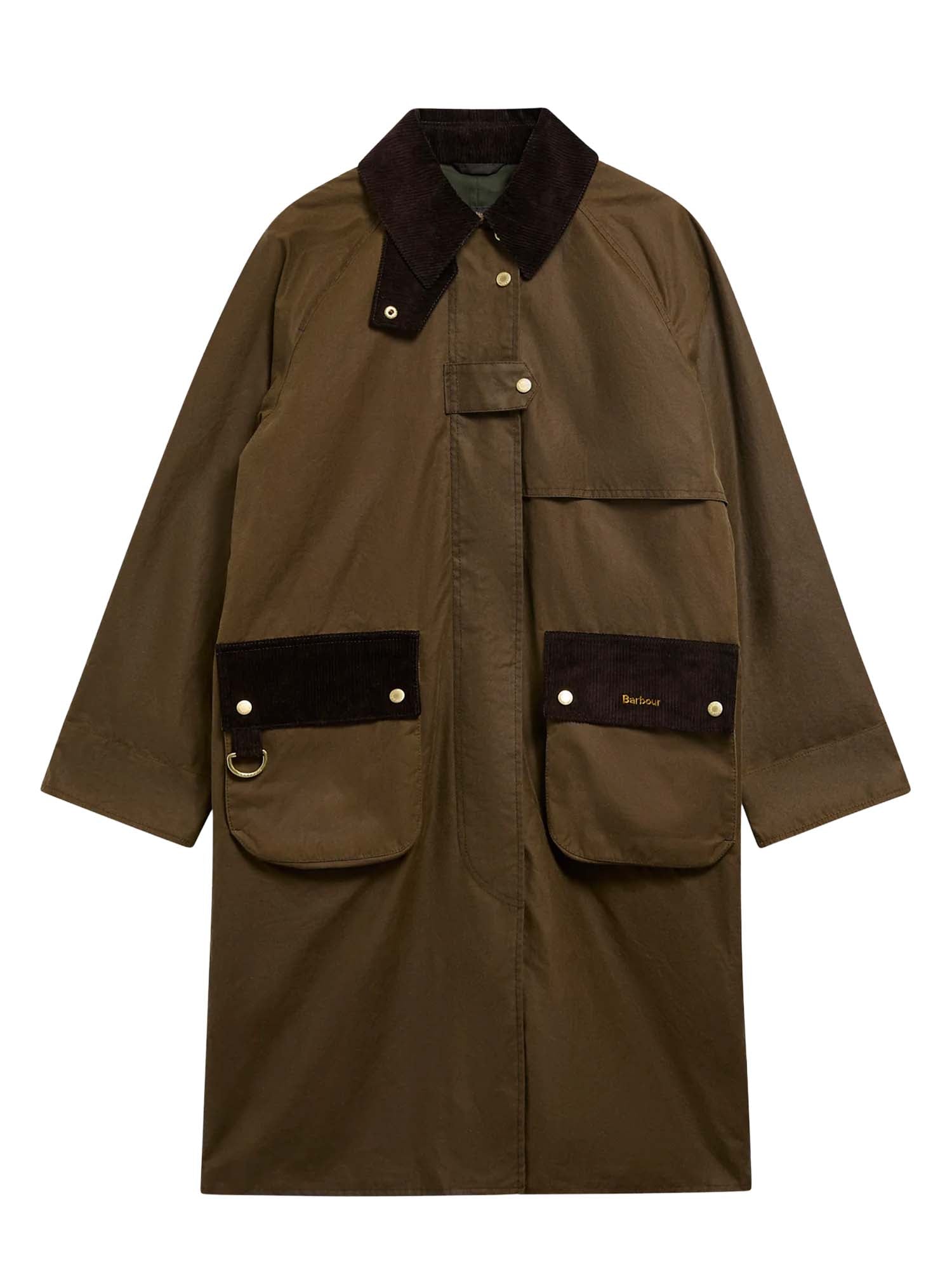 Barbour Giacca cerata Kirklees Marrone
