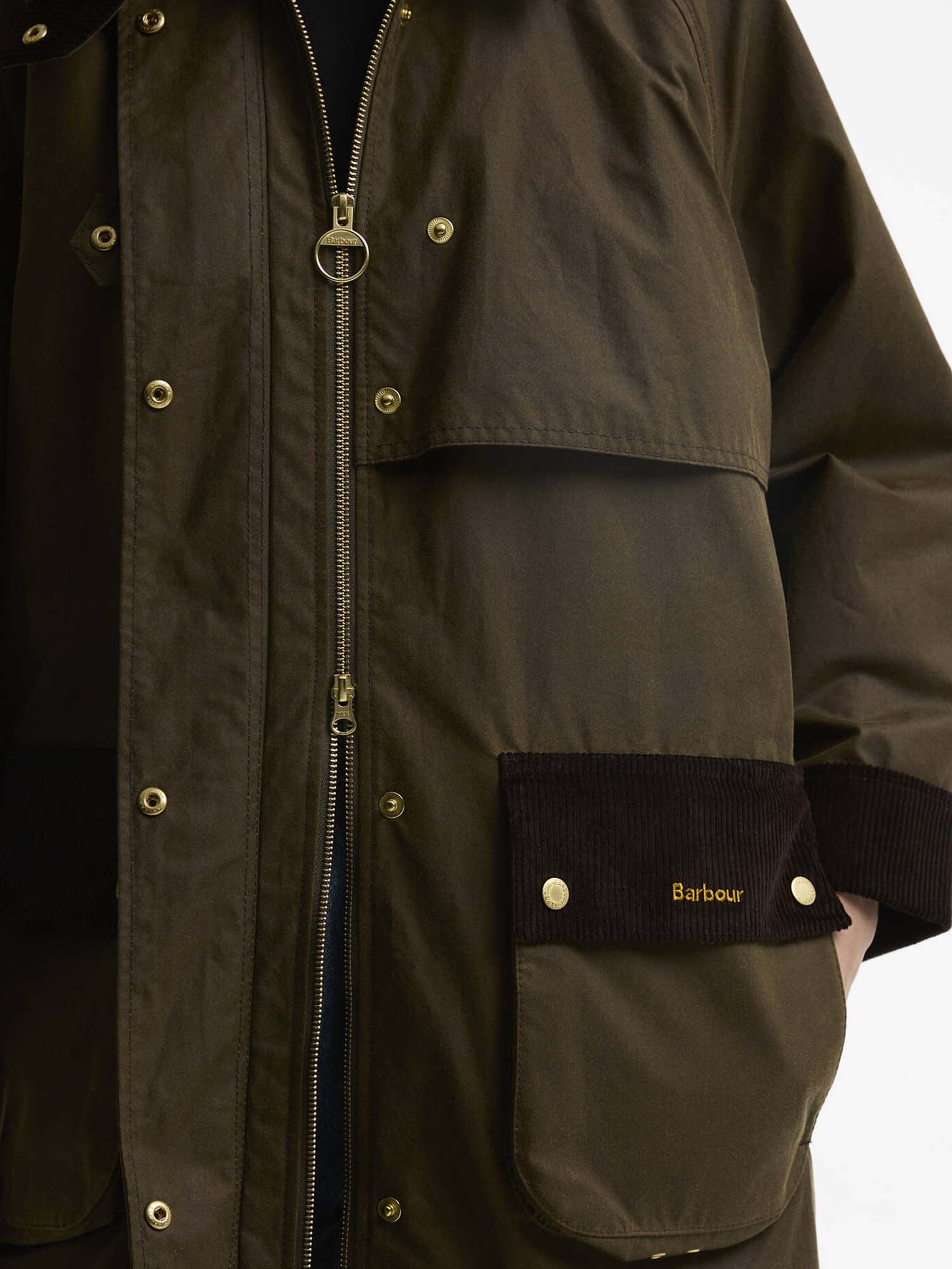 Barbour Giacca cerata Kirklees Marrone