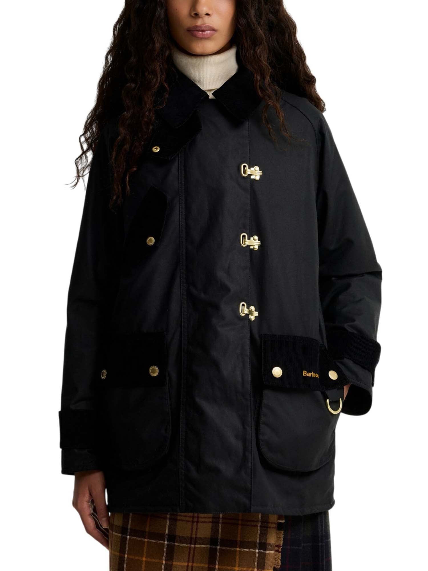 Barbour Giacca cerata Felton Nero