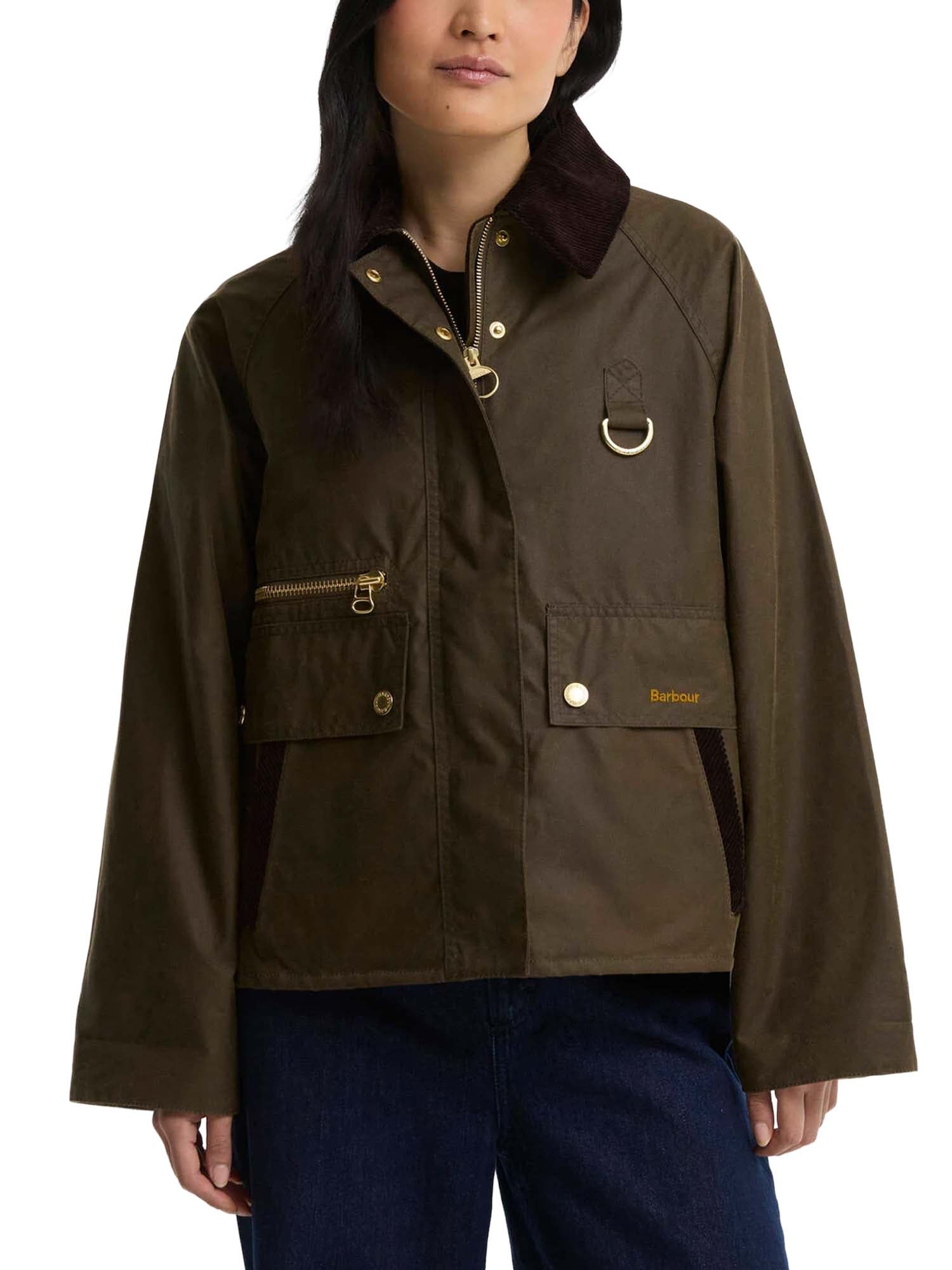 Barbour Giacca cerata Cottingham Marrone
