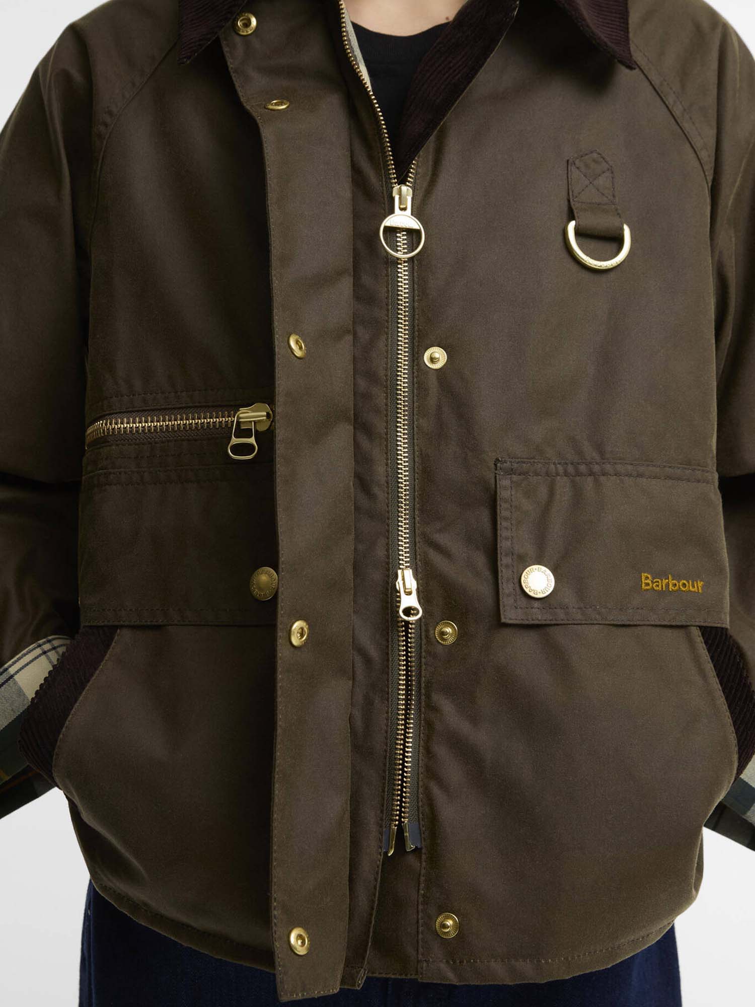 Barbour Giacca cerata Cottingham Marrone