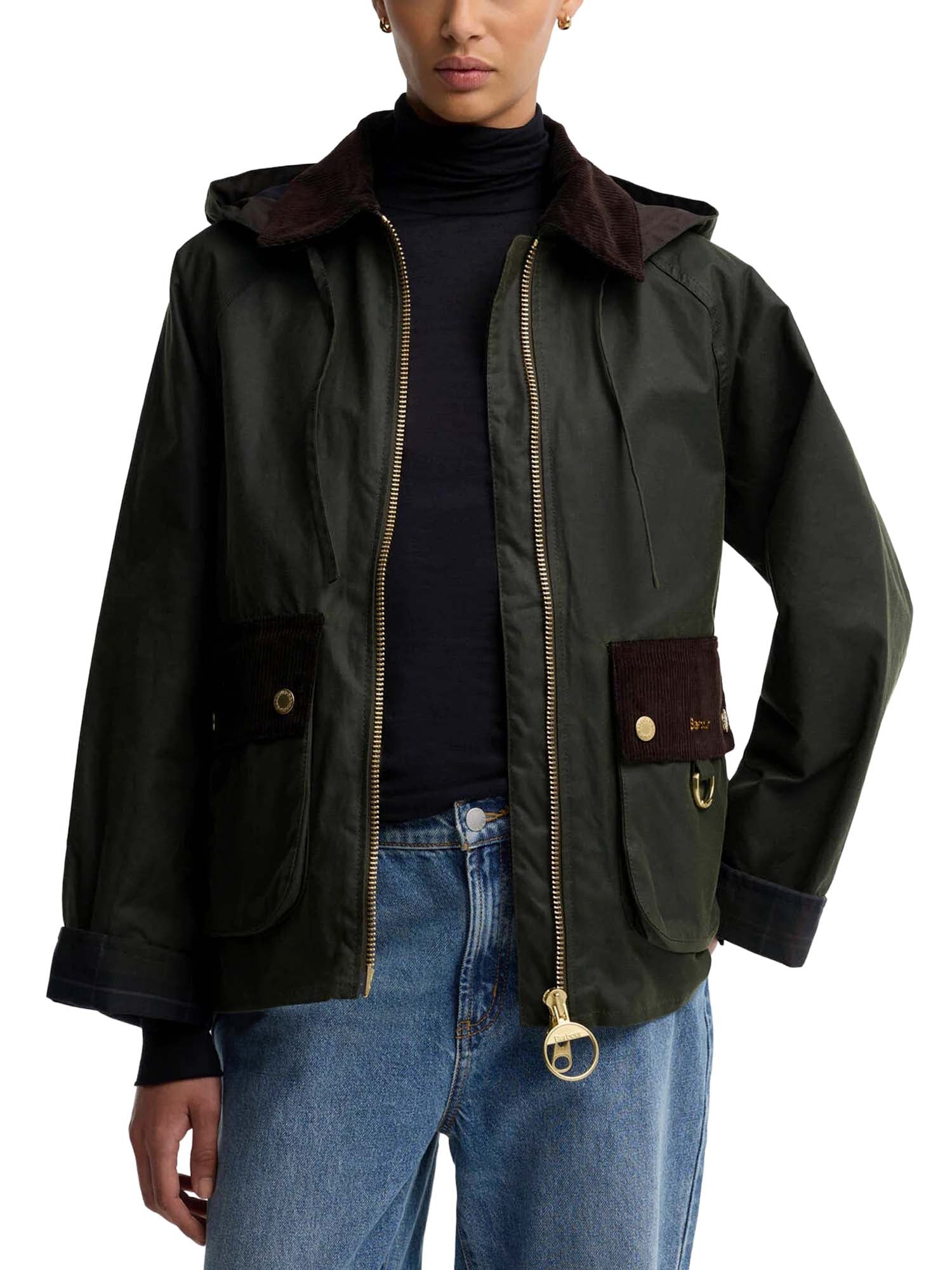 Barbour Giacca cerata Carville Verde